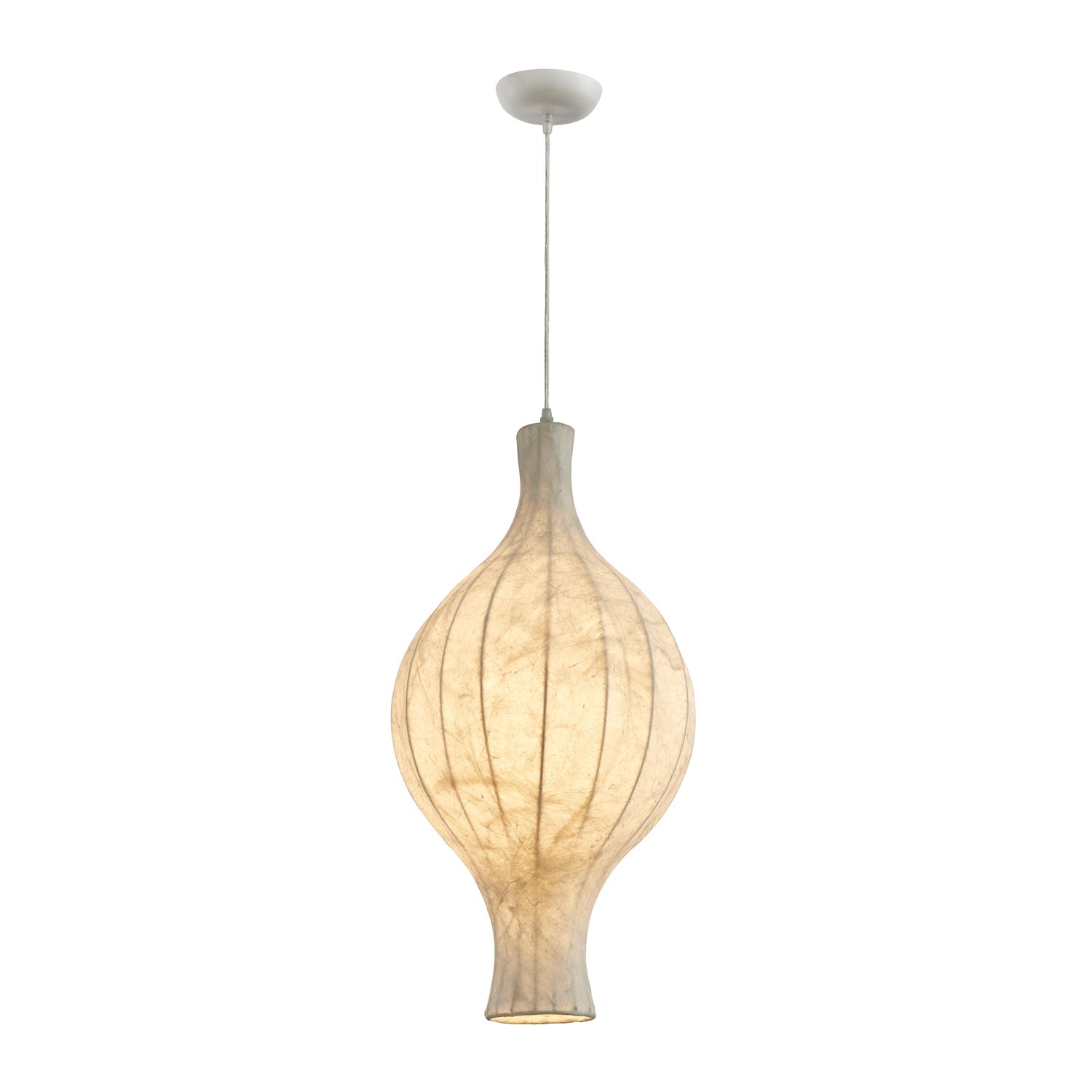 Orvelion Organic Mulberry Silk Pendant Light - Letslighting