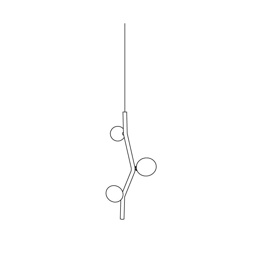 Isolora Modern Minimalist Vertical Glass Pendant Lamp - Letslighting