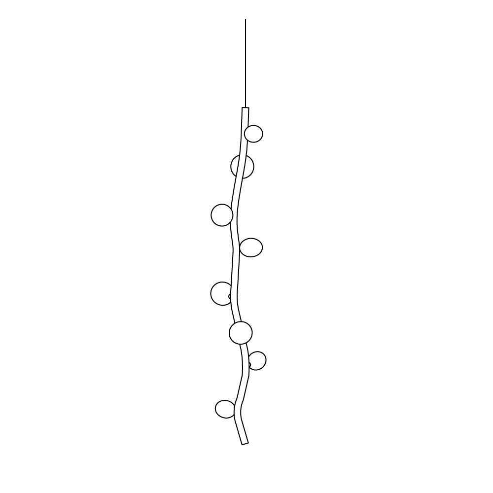 Isolora Modern Minimalist Vertical Glass Pendant Lamp - Letslighting