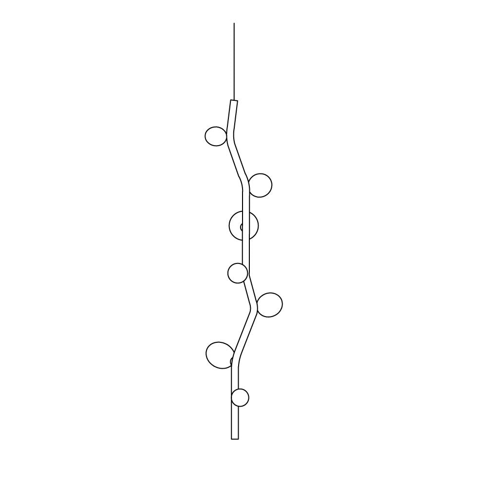 Isolora Modern Minimalist Vertical Glass Pendant Lamp - Letslighting