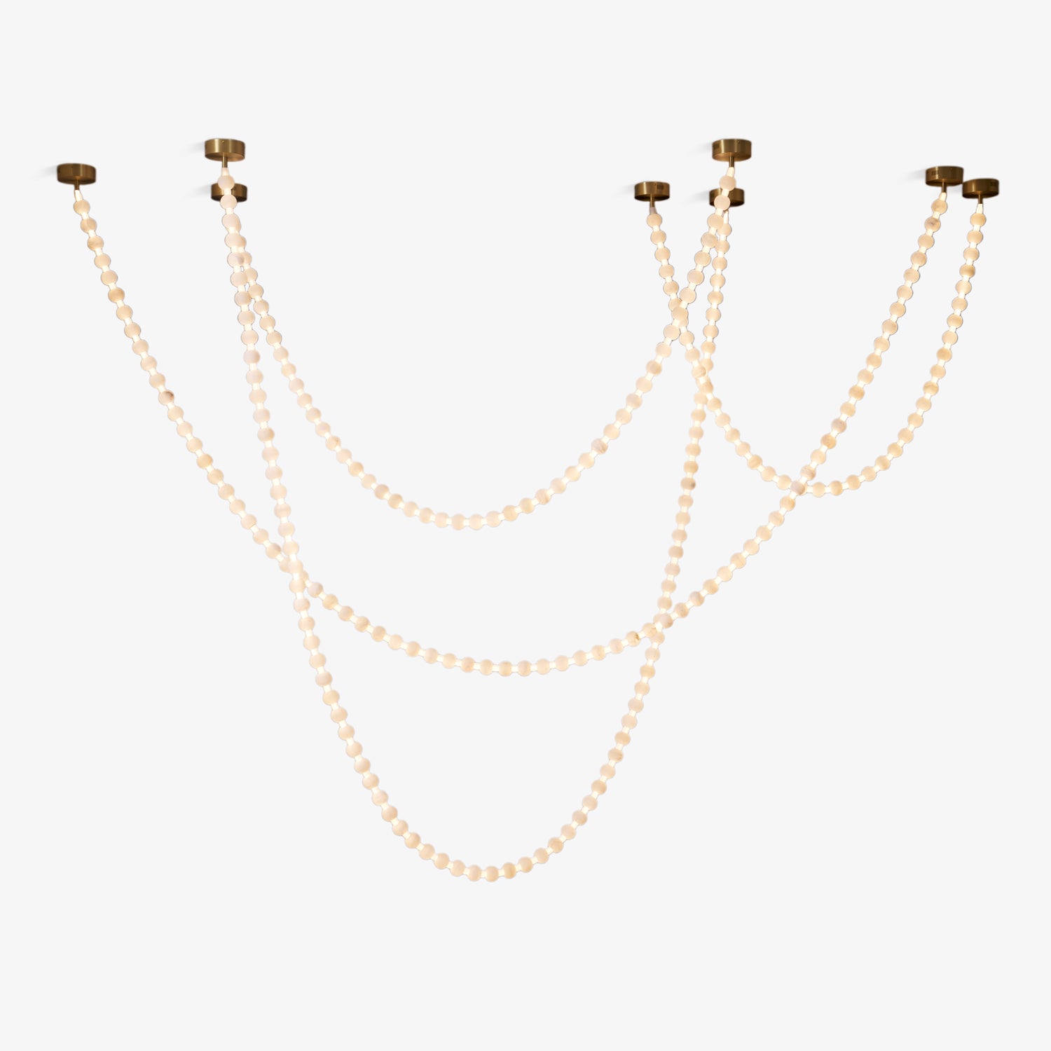 Alabaster Pearl Necklace Chandelier - Letslighting