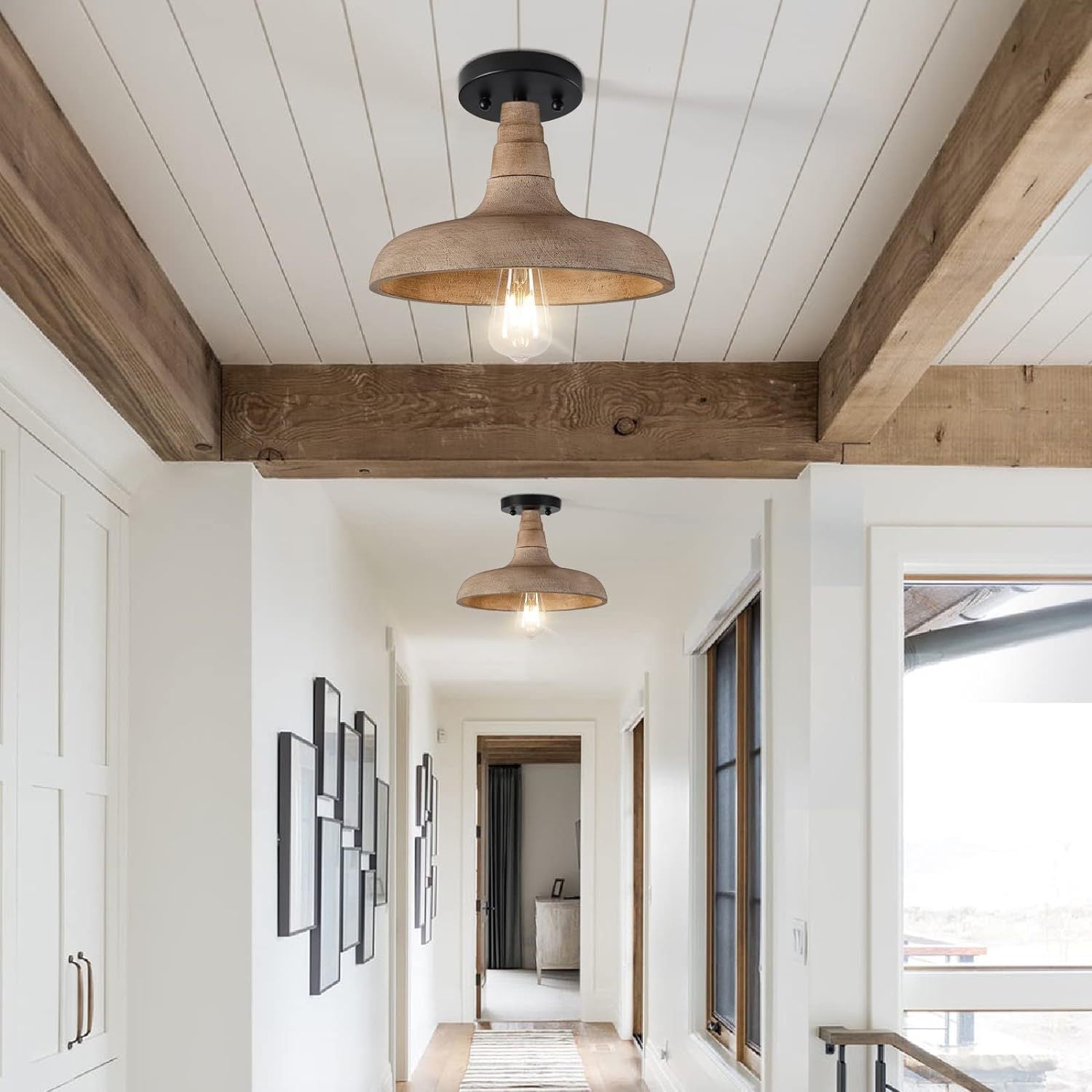 Acarira Natural Wooden Pendant Light - Letslighting