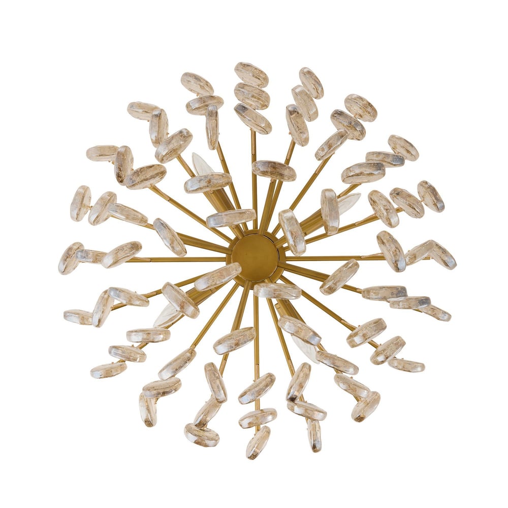 Jacqueline Luxury Metal & Glass Chandelier