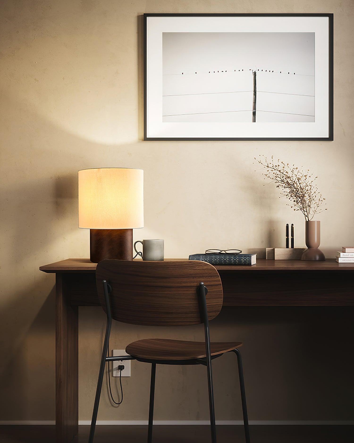 Bailey Minialist Wood Table Lamp - Letslighting