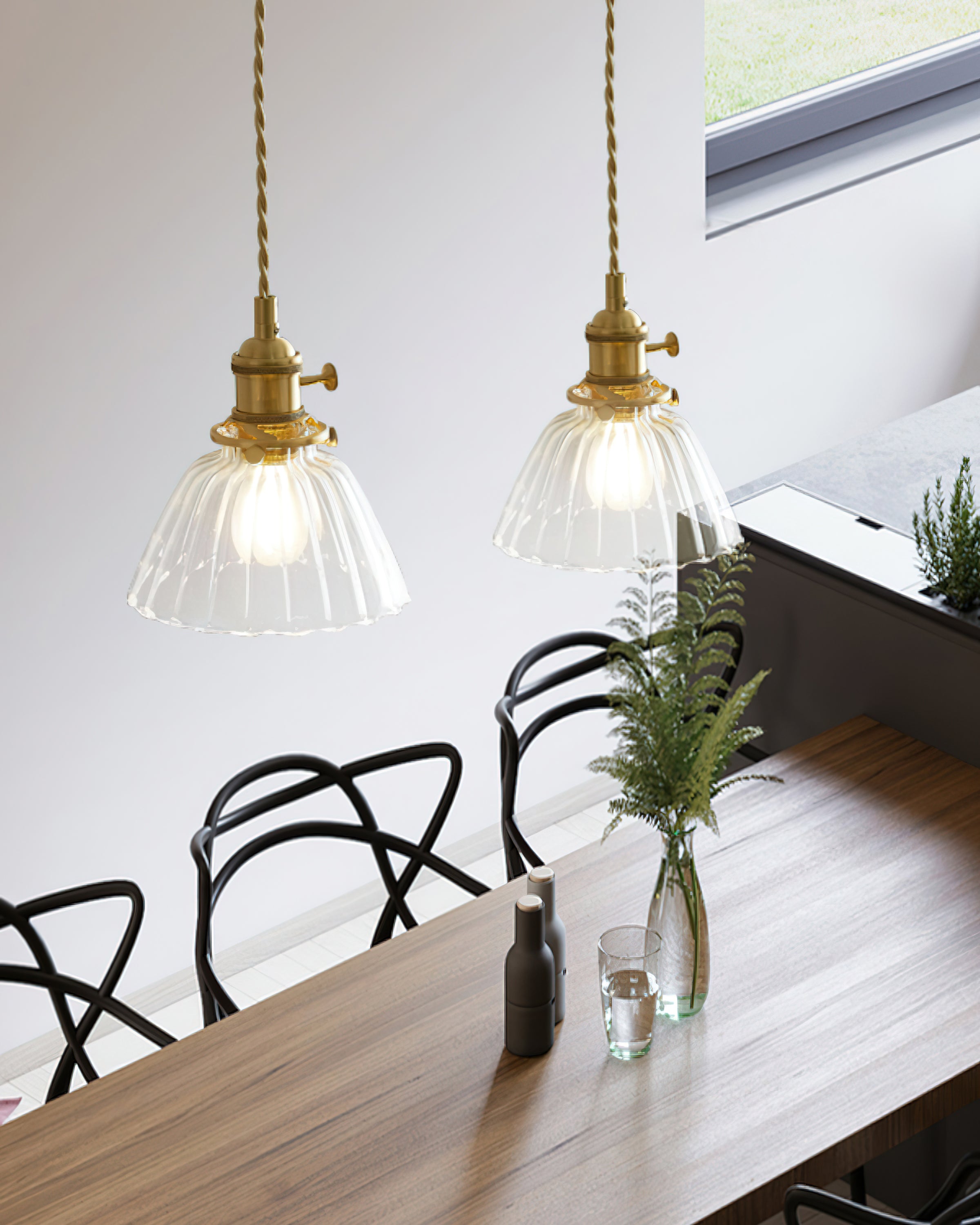 Glint Clear Glass Pendant Light