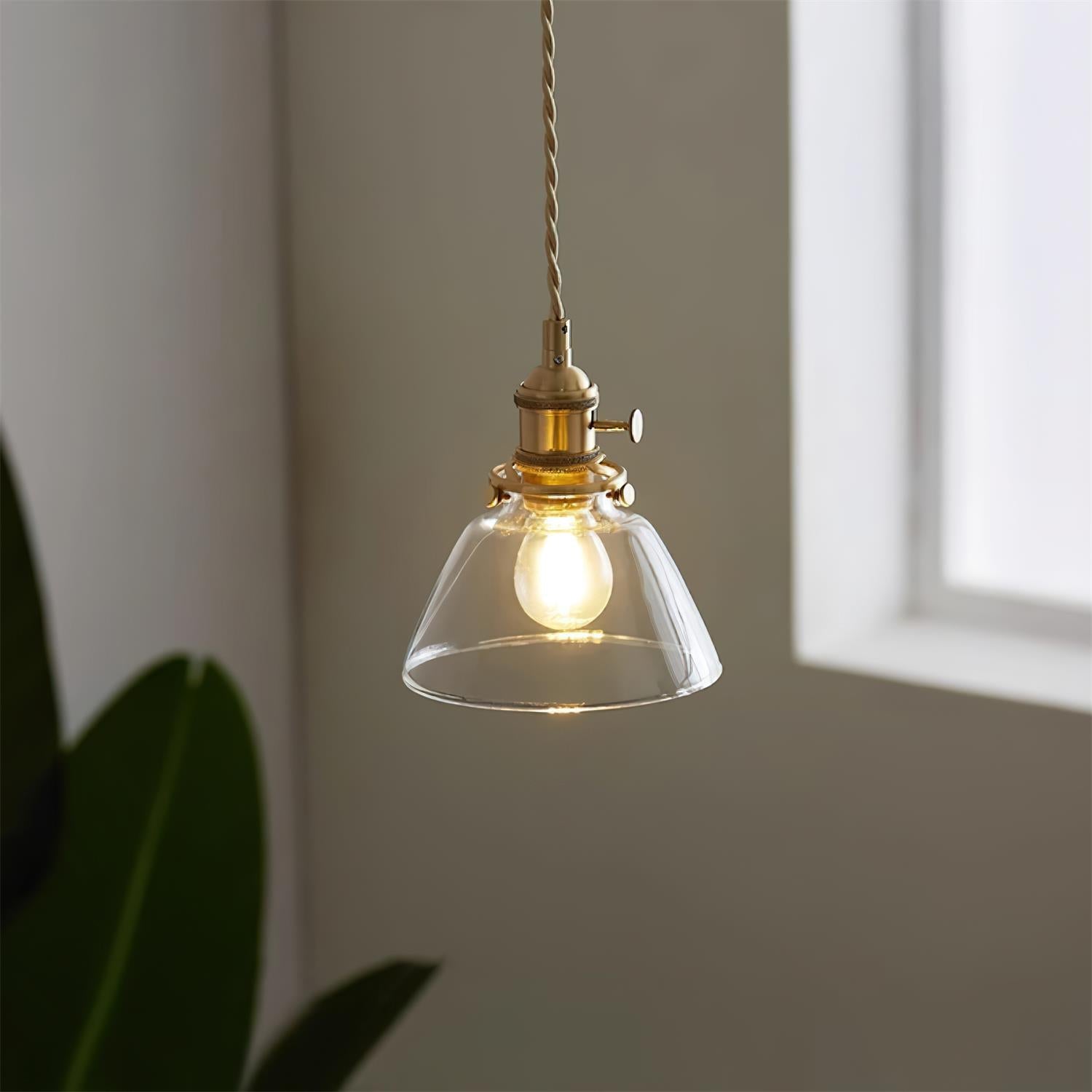 Glint Clear Glass Pendant Light
