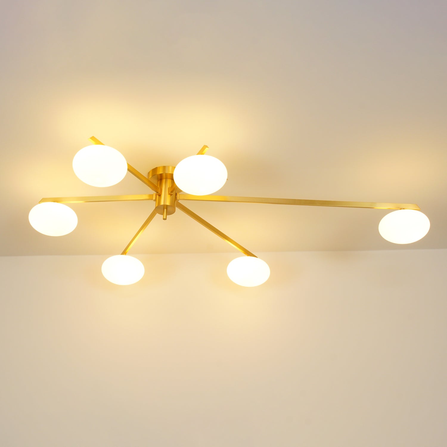 Valentina Modern Glass Black Ceiling Light - Letslighting