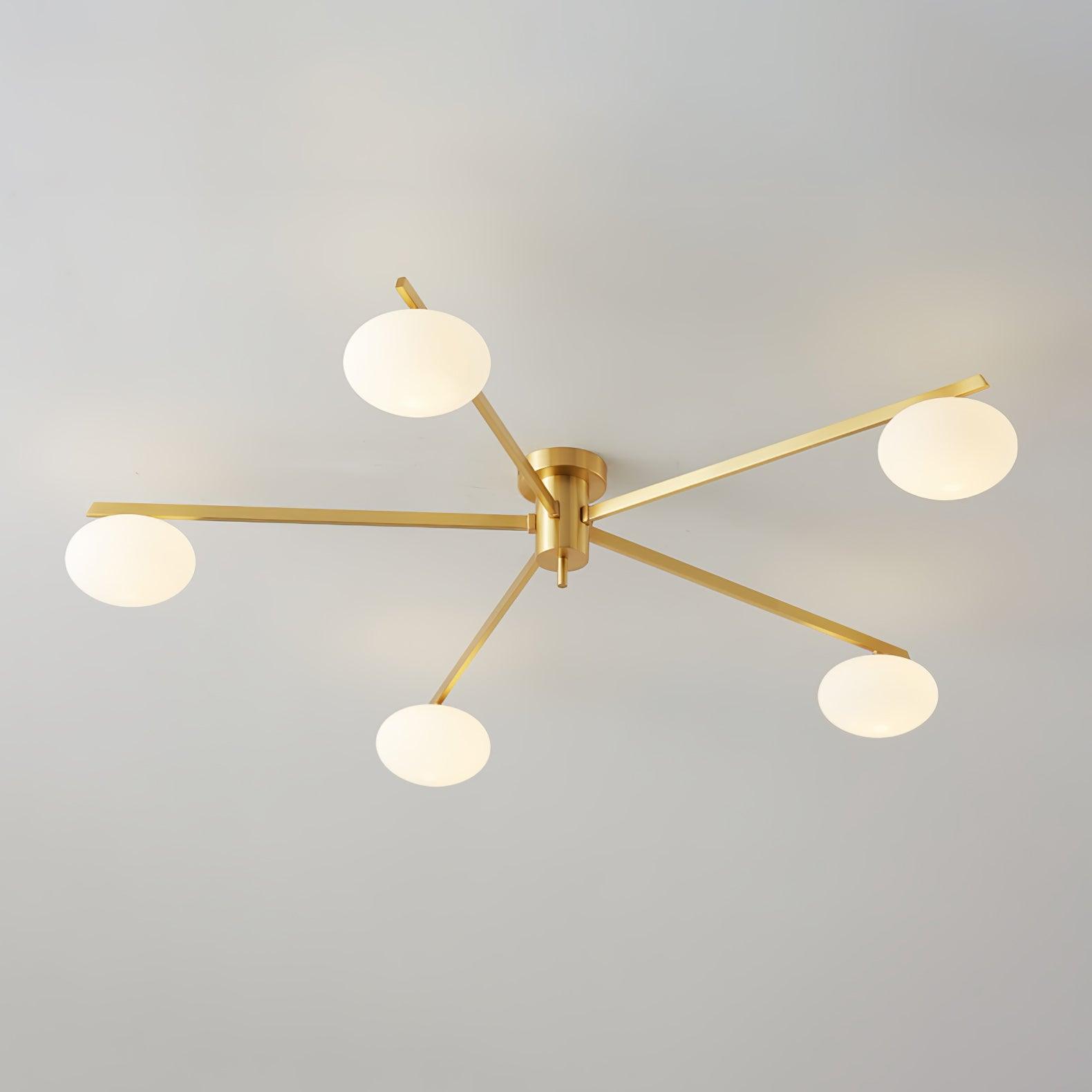 Valentina Modern Glass Black Ceiling Light - Letslighting