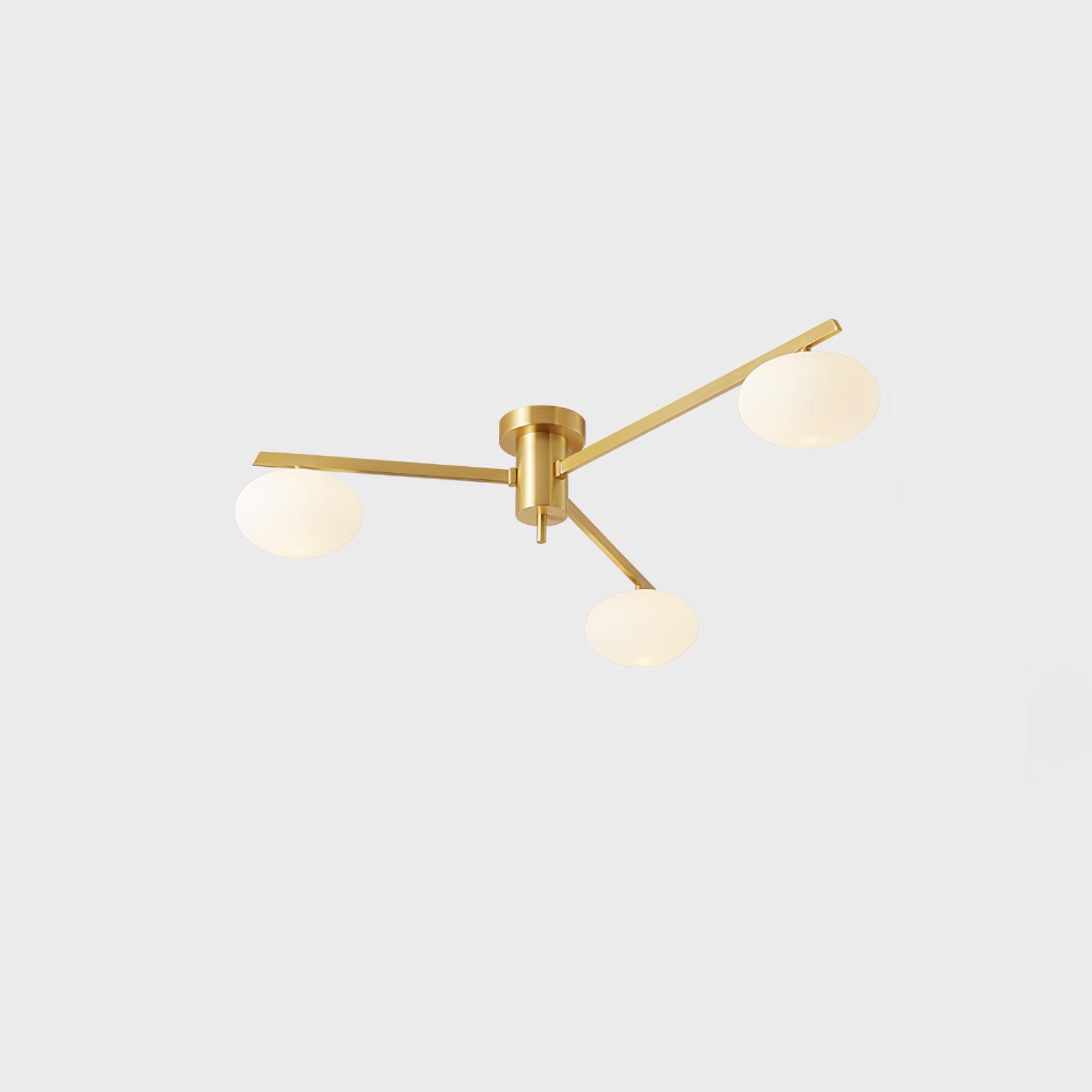 Valentina Modern Glass Black Ceiling Light - Letslighting