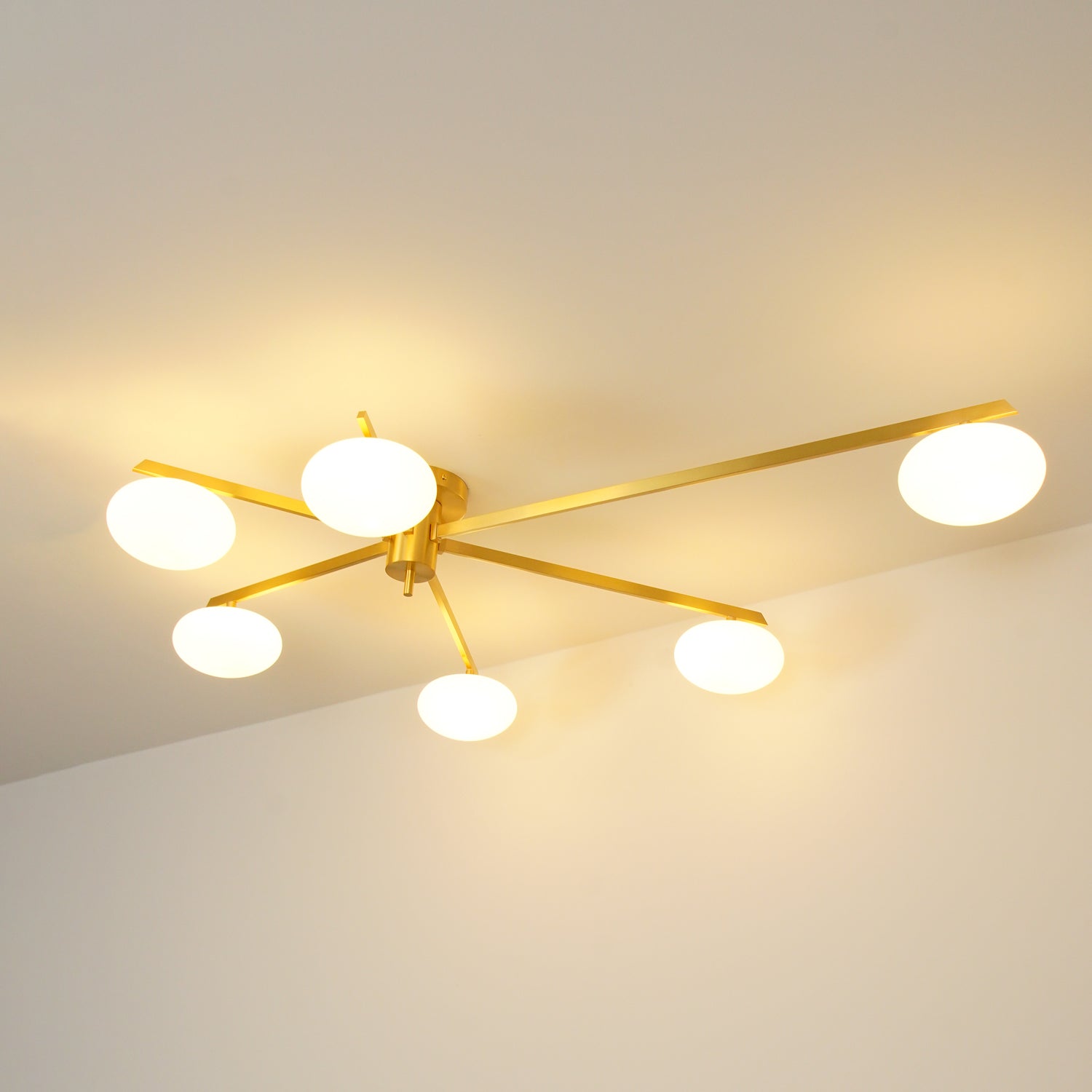 Valentina Modern Glass Black Ceiling Light - Letslighting