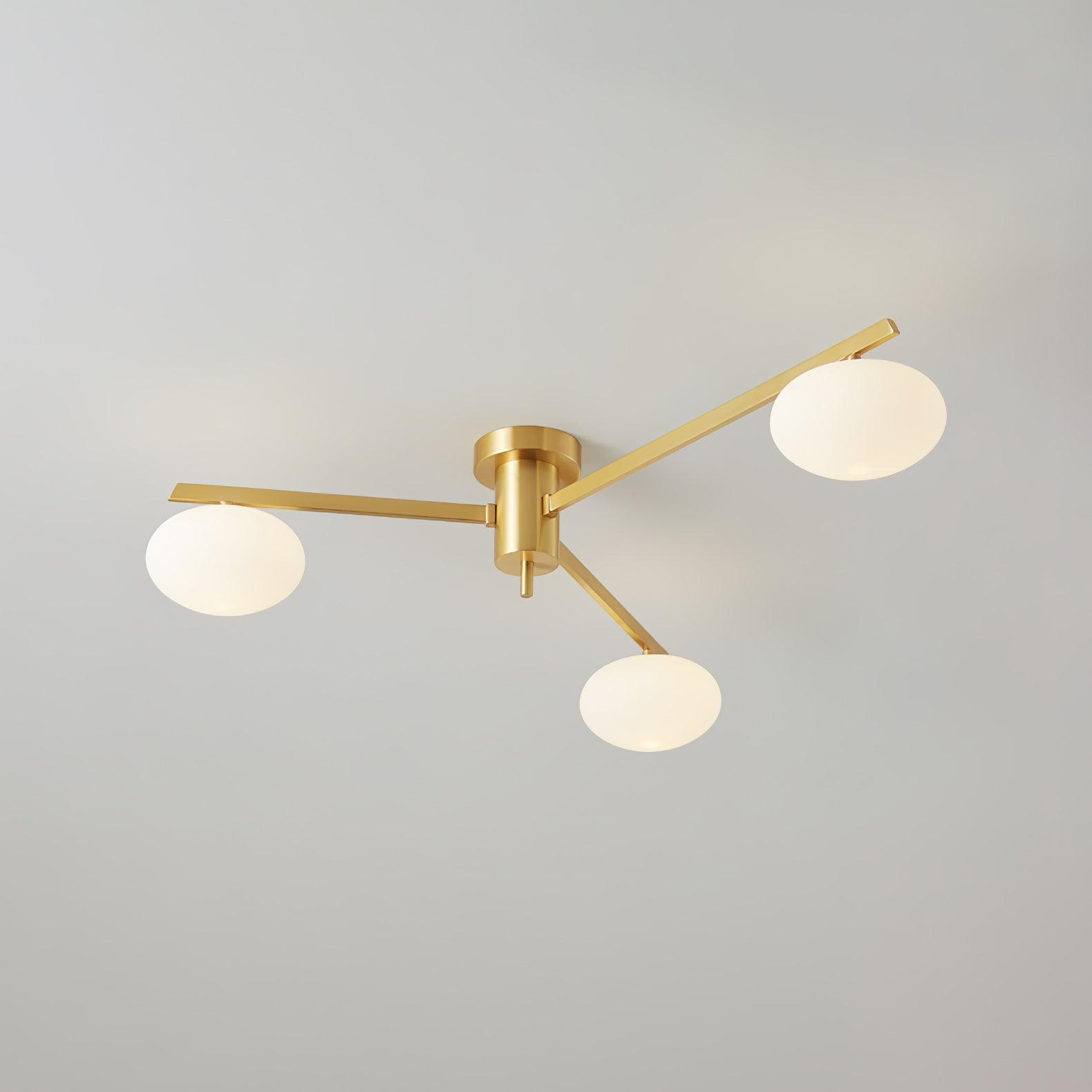 Valentina Modern Glass Black Ceiling Light - Letslighting