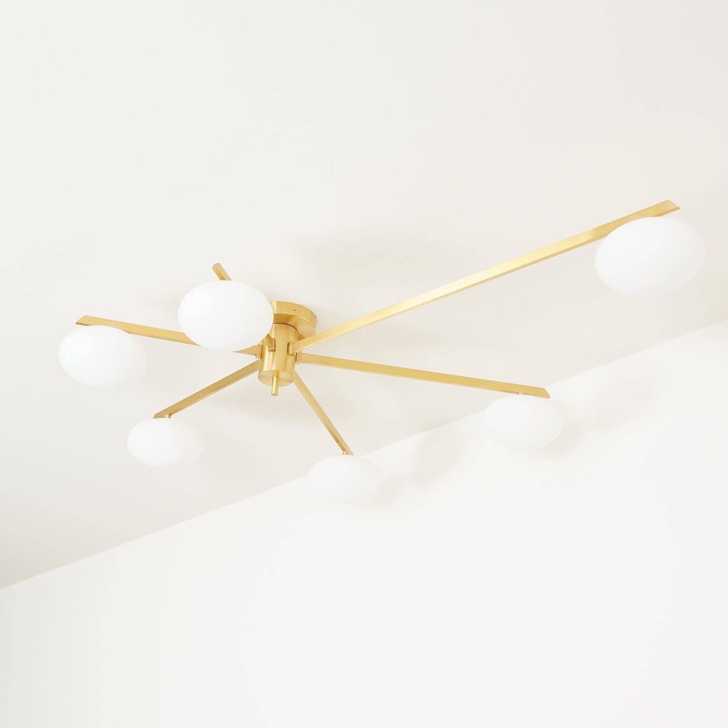 Lustra Ceiling Lamp Black White Glass - Letslighting