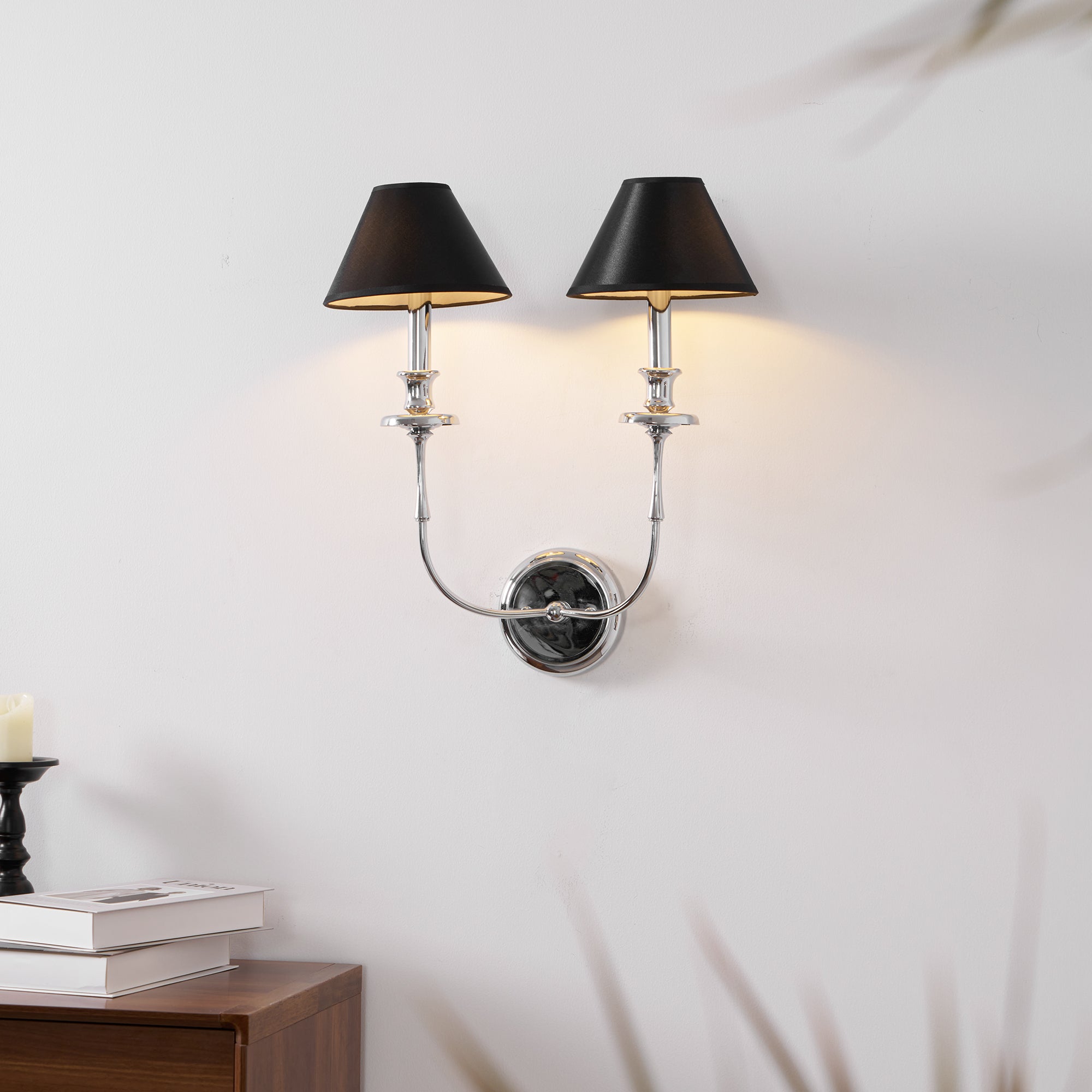 Vedoror Vintage Industrial Brass Fabric Wall Lamp - Letslighting