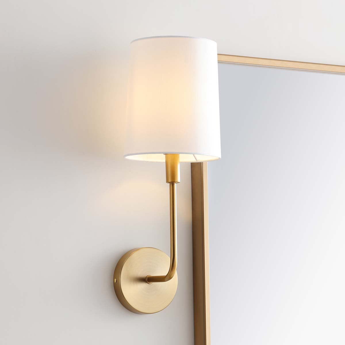 Orvynia Modern Minimalist Brass Fabric Wall Lamp - Letslighting