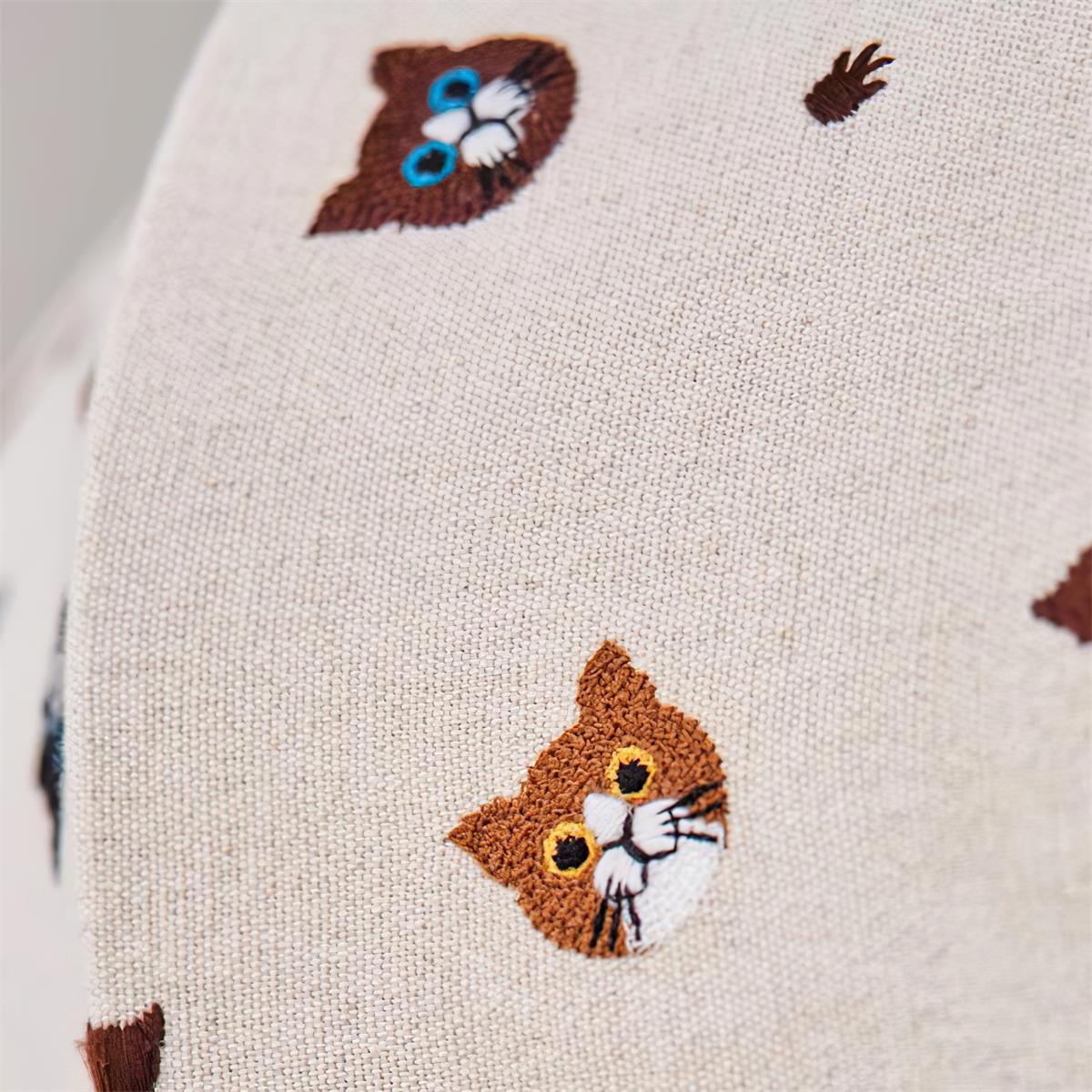 Jayne Pendant Lamp Fabric Cat Pattern Whimsical - Letslighting