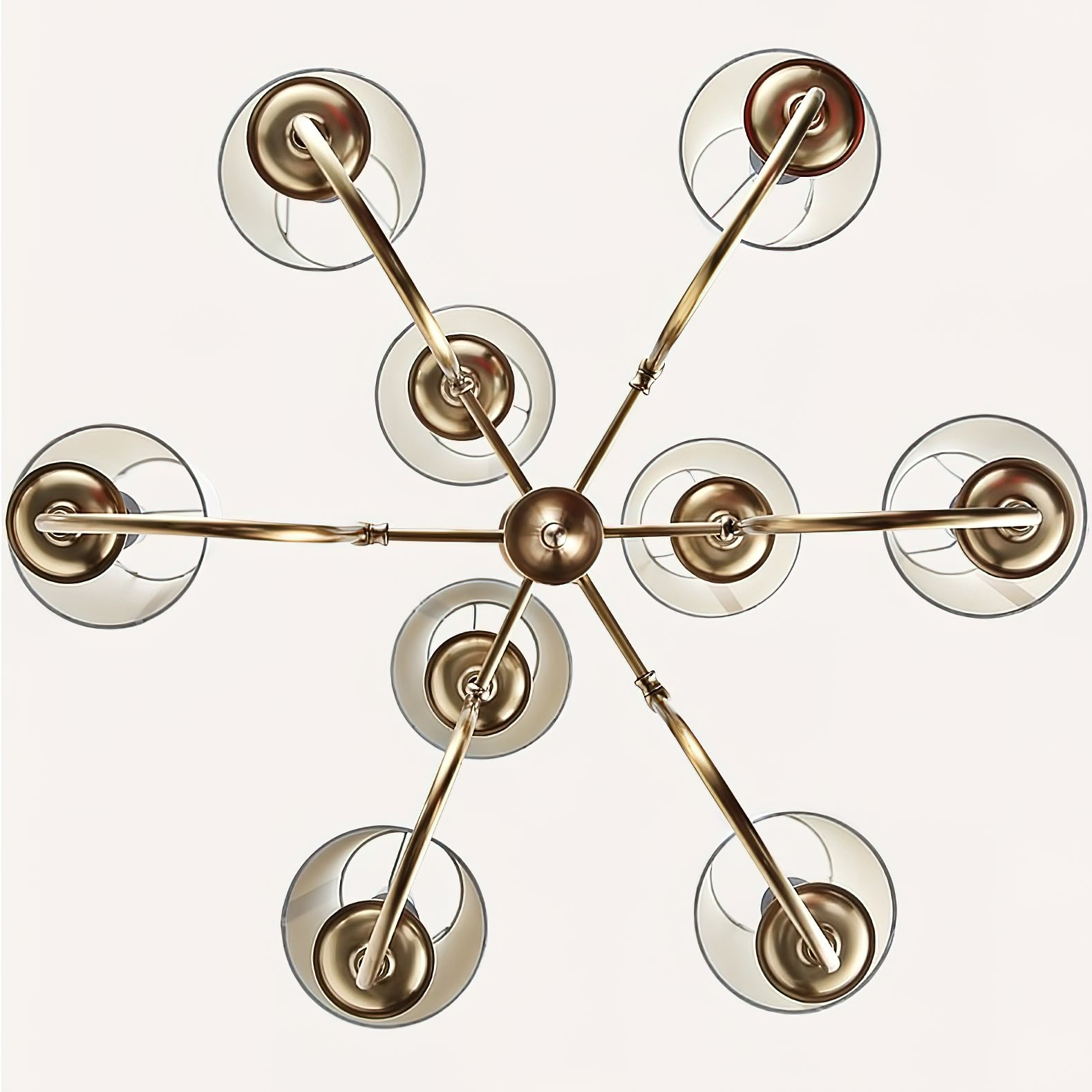 Vilorira Vintage Brass Fabric Chandelier - Letslighting