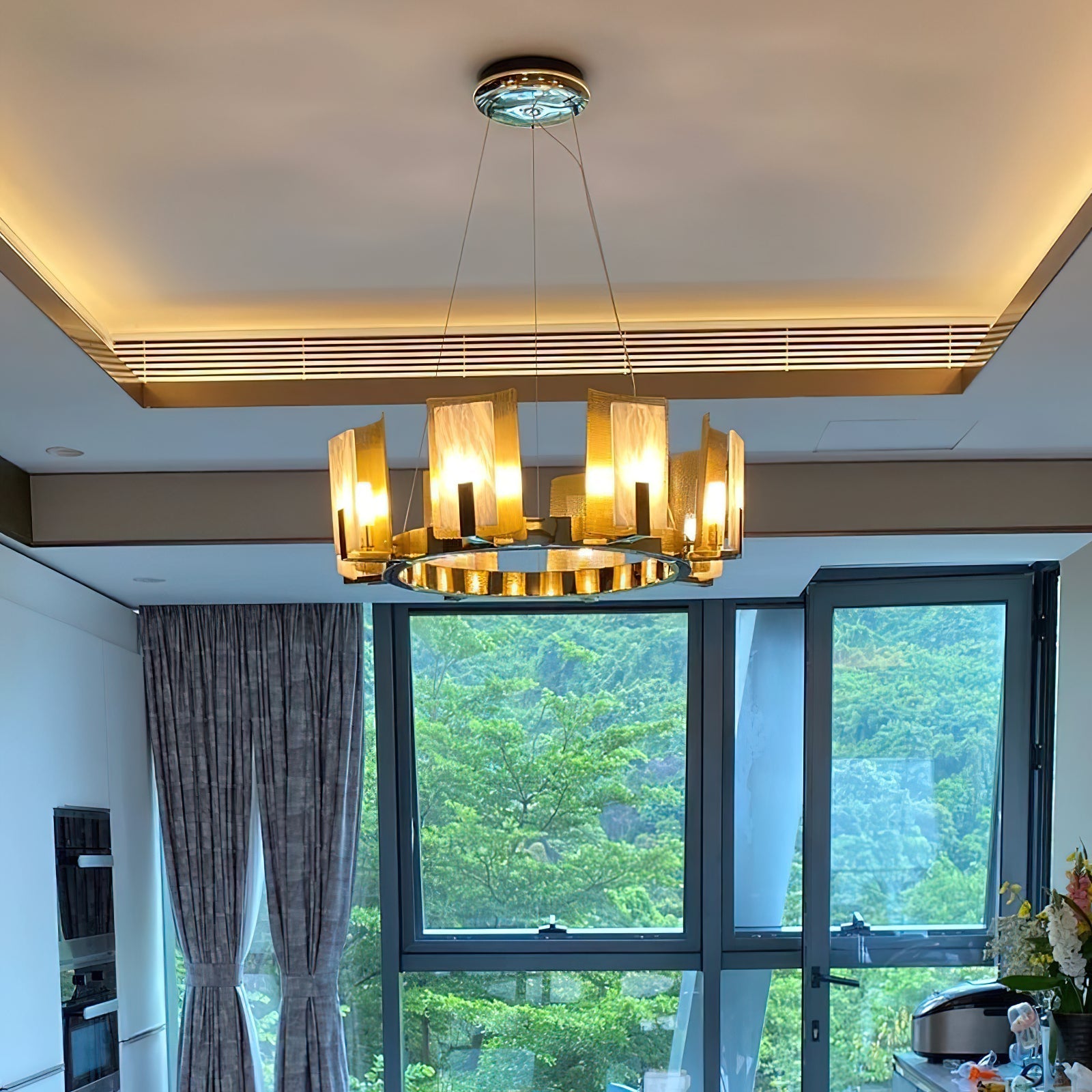 Nyraeila Postmodern Luxury Alabaster Round Chandelier - Letslighting
