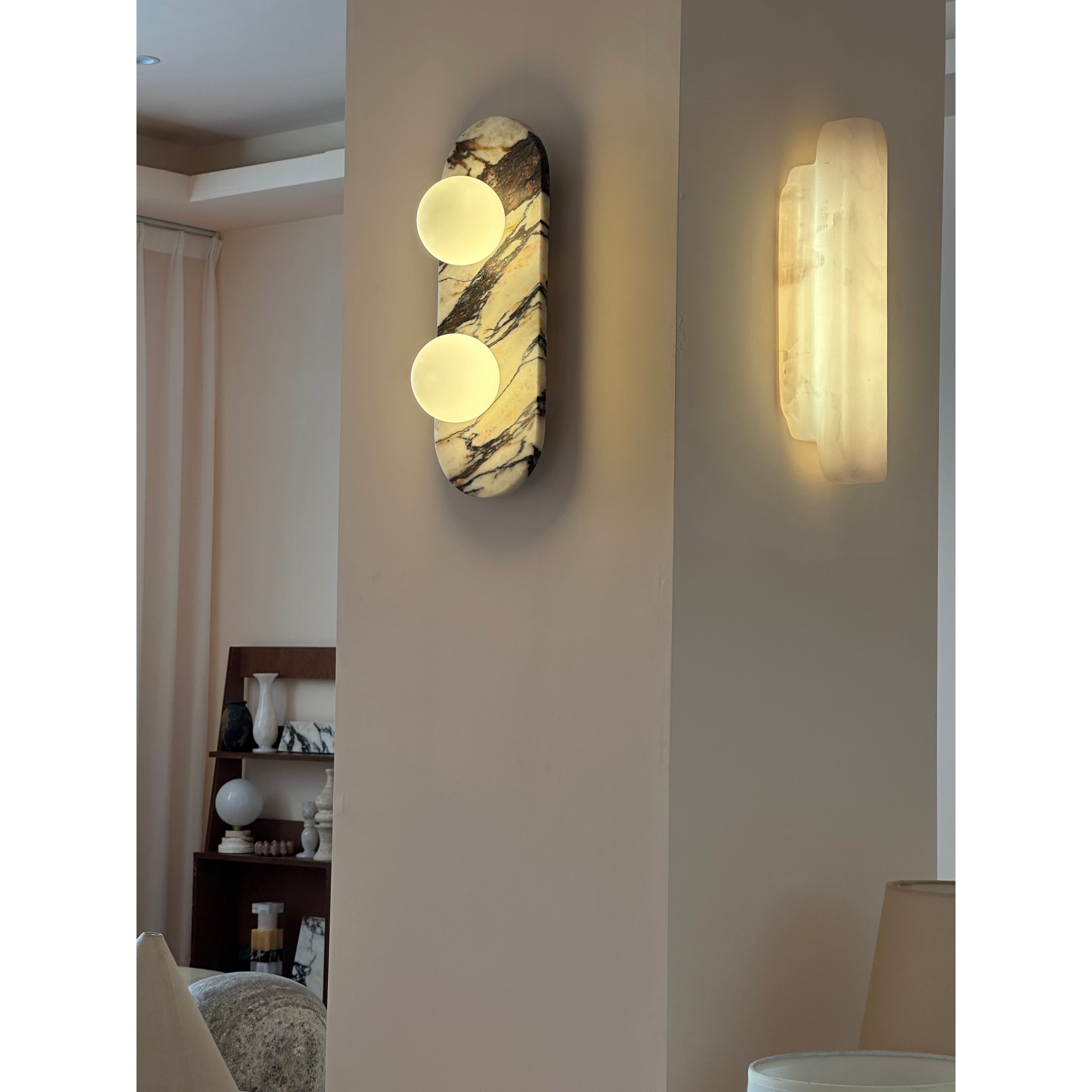 Alvuvyo Elegance Modern Marble Wall Lamp - Letslighting