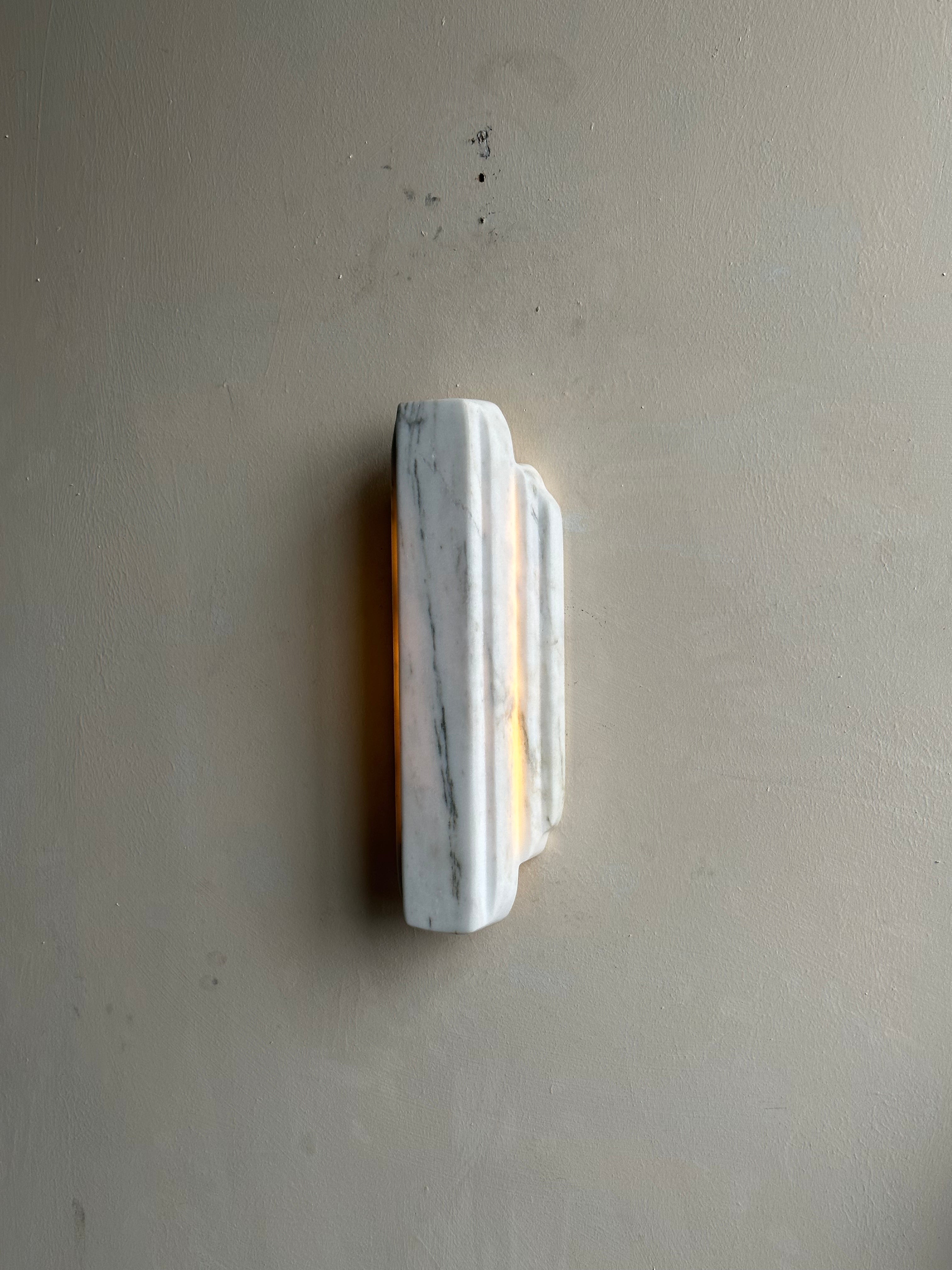Eurcara Modern Minimalist Natural Marble Wall Lamp - Letslighting