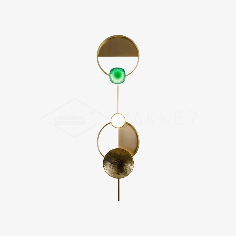 Orbiten Brass & Glass Modern Wall Lamp - Letslighting