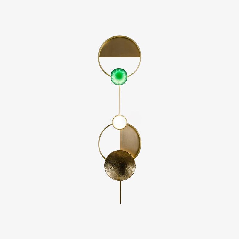 Orbiten Brass & Glass Modern Wall Lamp - Letslighting
