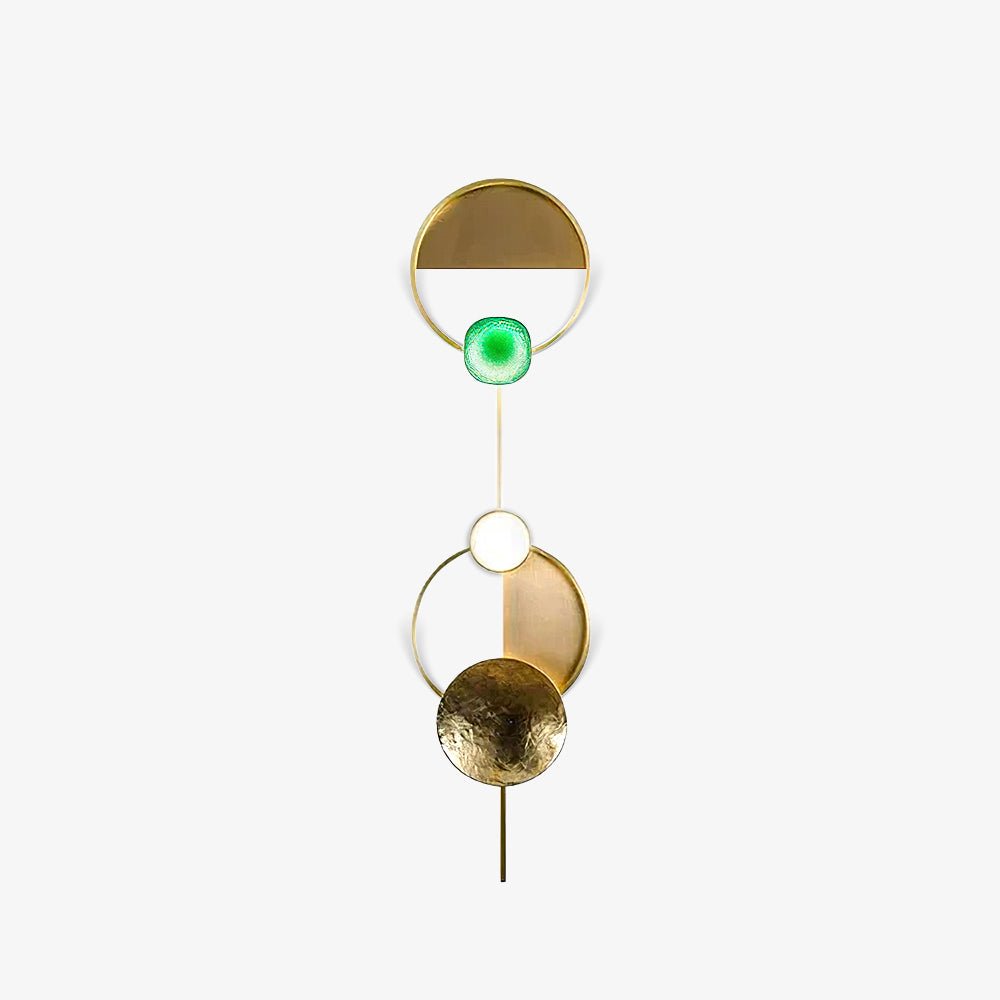 Orbiten Brass & Glass Modern Wall Lamp - Letslighting