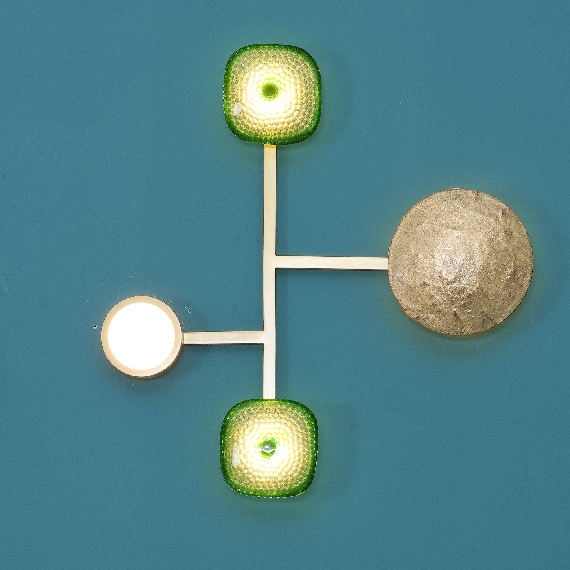 Orbiten Brass & Glass Modern Wall Lamp - Letslighting