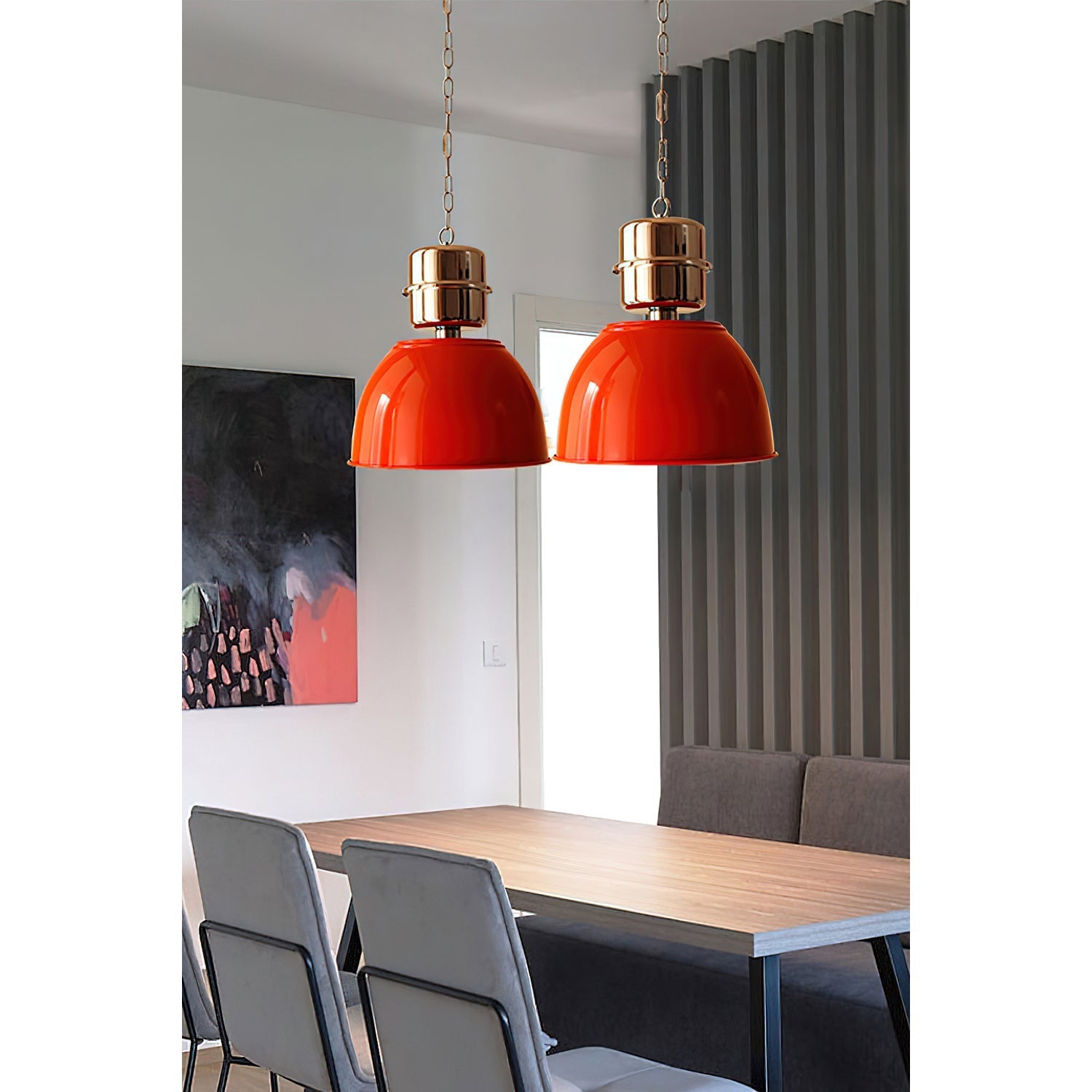 Evlaeia Modern Minimalist Orange Pendant Lamp - Letslighting