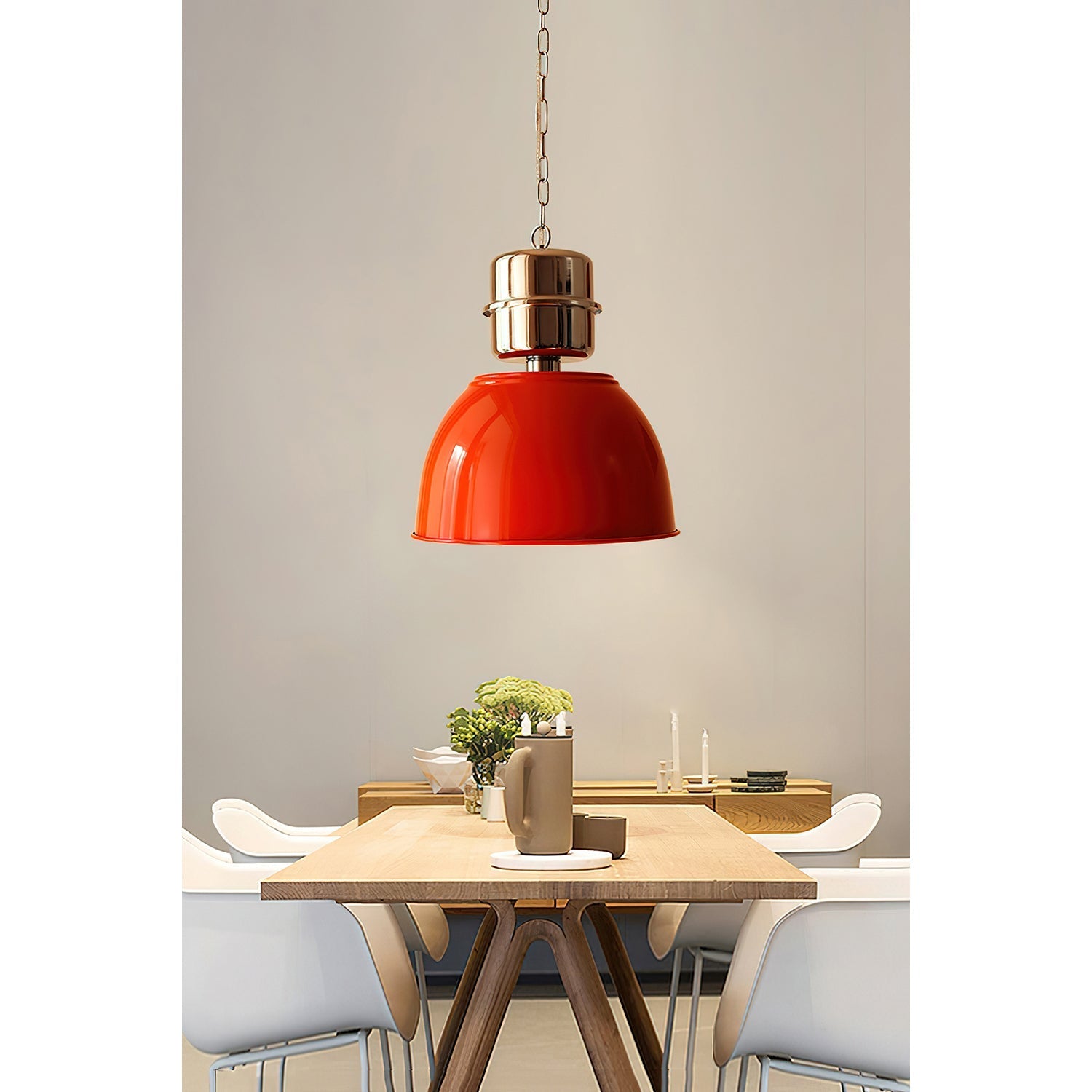 Evlaeia Modern Minimalist Orange Pendant Lamp - Letslighting
