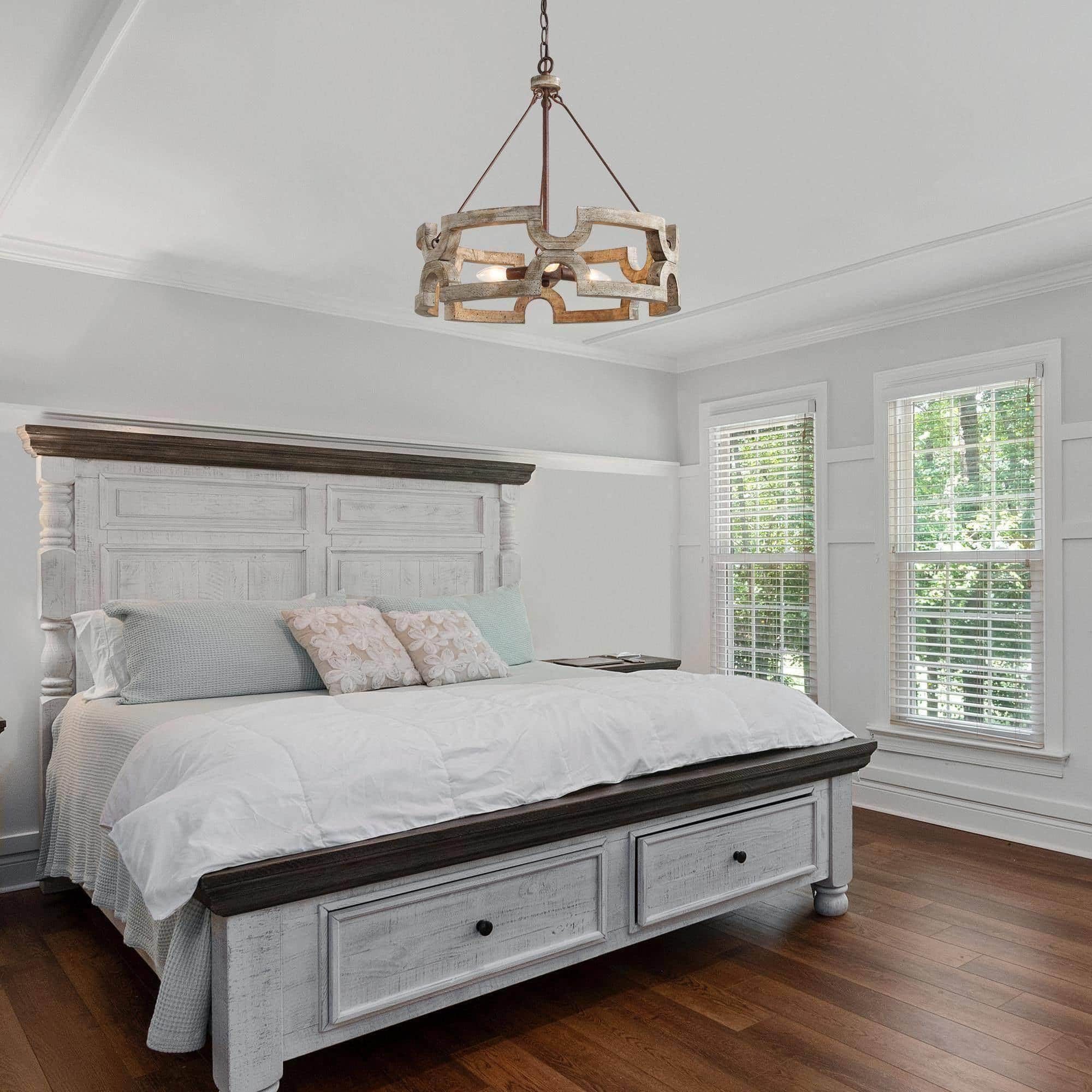 Evelan Individual Creativity Hand-carved Wood Chandelier - Letslighting