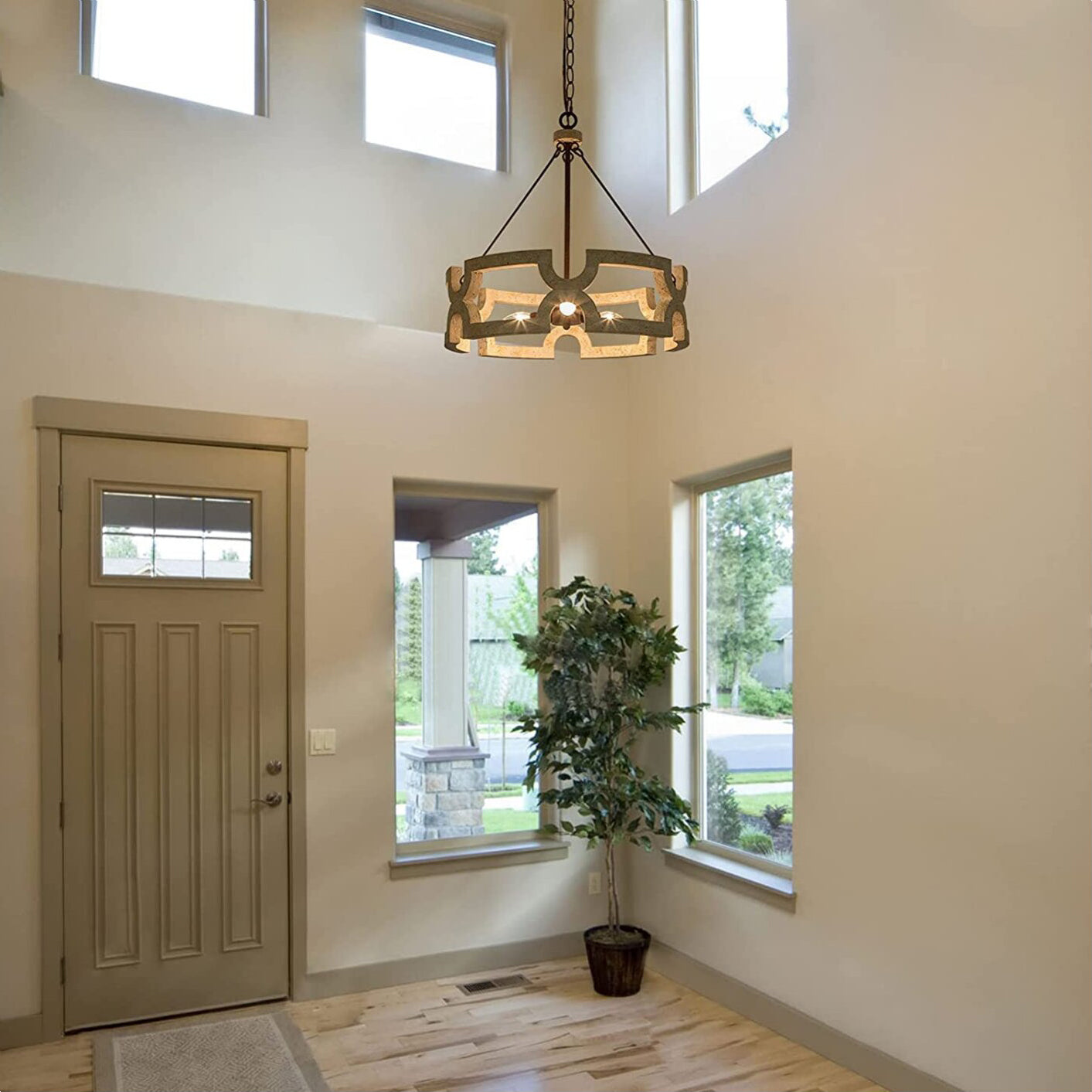 Evelan Individual Creativity Hand-carved Wood Chandelier - Letslighting