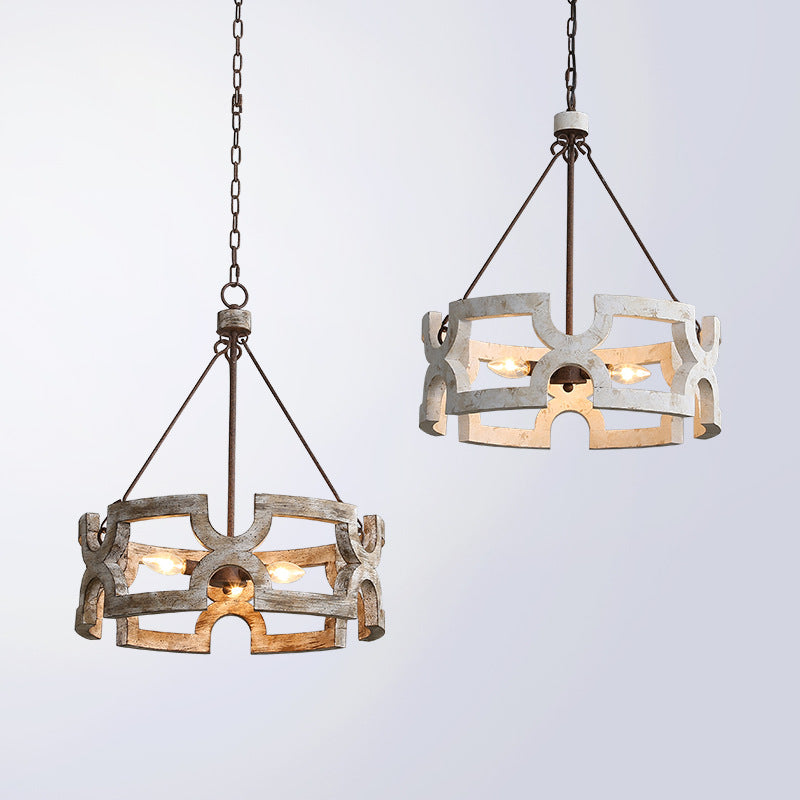 Evelan Individual Creativity Hand-carved Wood Chandelier - Letslighting