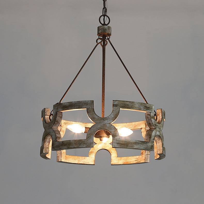 Evelan Individual Creativity Hand-carved Wood Chandelier - Letslighting