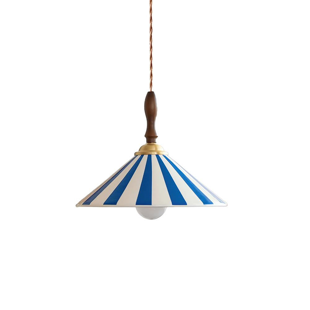 Jollycap Pendant Lamp Striped Ceramic Shade - Letslighting
