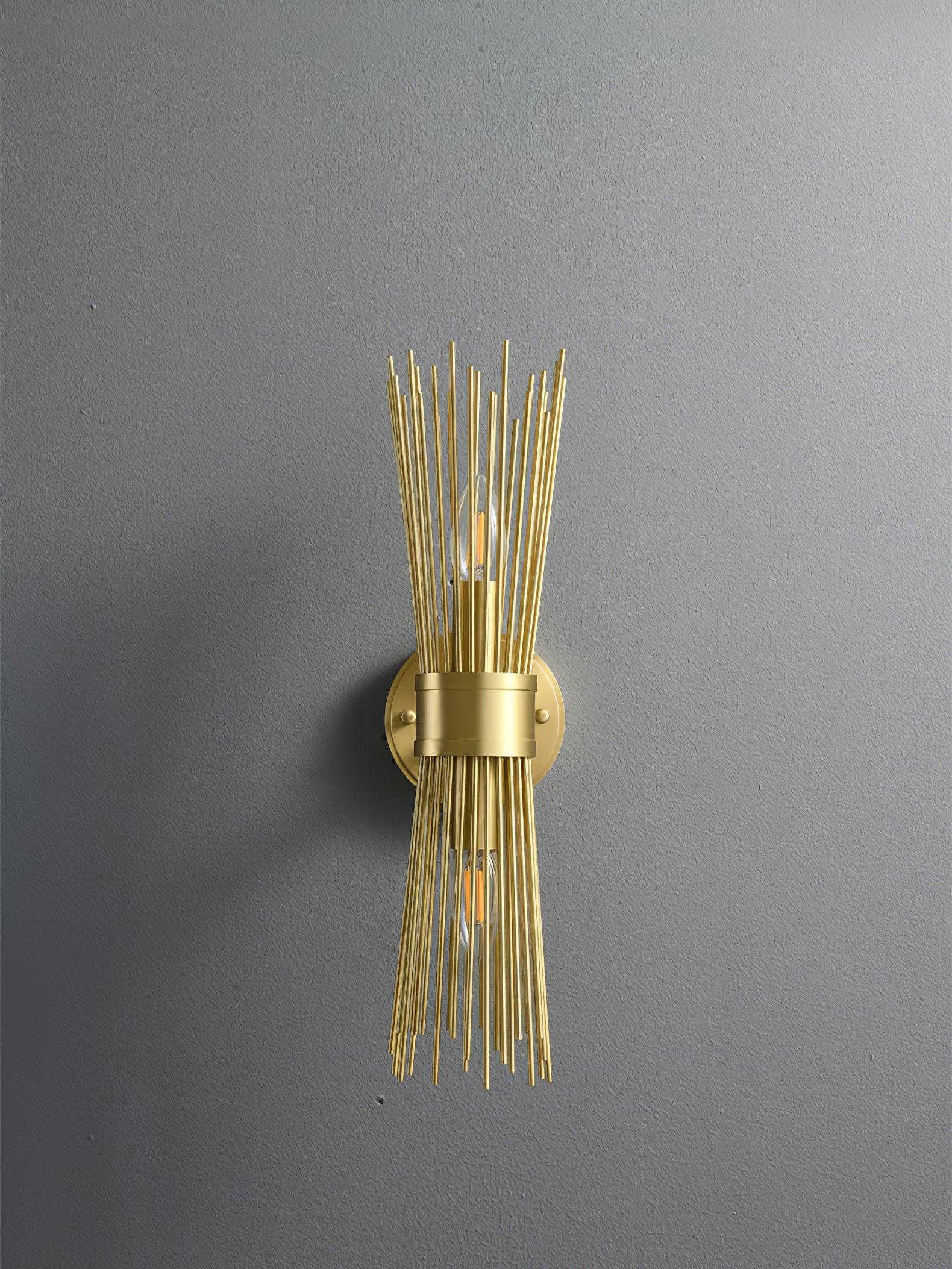 Thresher Postmodern Luxury Candle Brass Wall Light - Letslighting