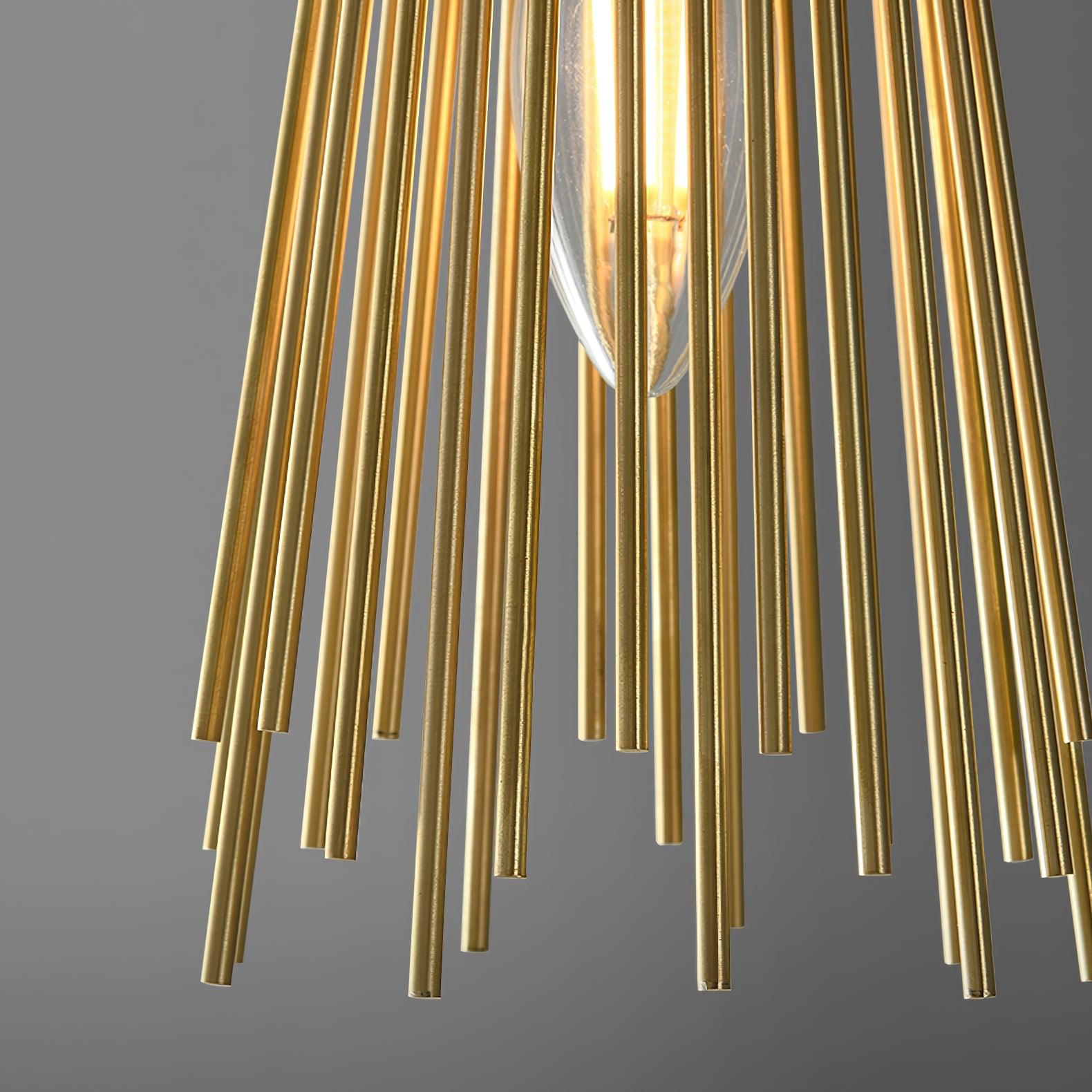 Thresher Postmodern Luxury Candle Brass Wall Light - Letslighting