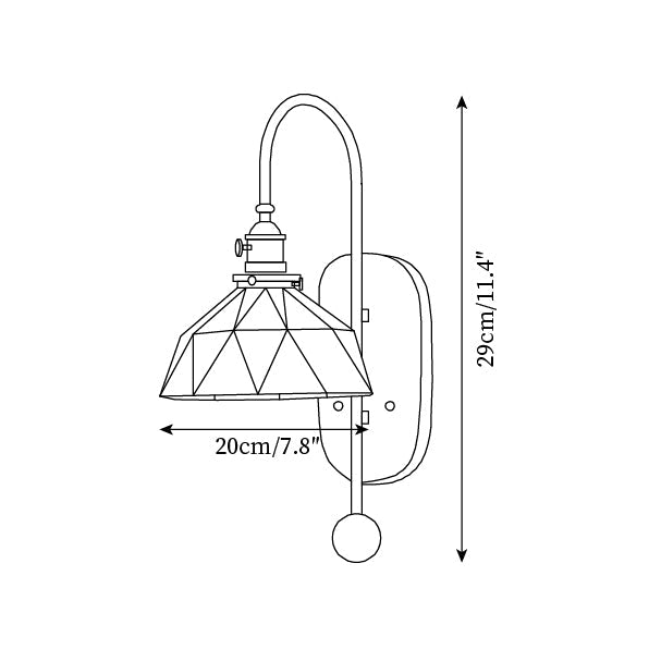 Wall Lamp and Glass Smooth Globe with Wooden Backplate - Letslighting