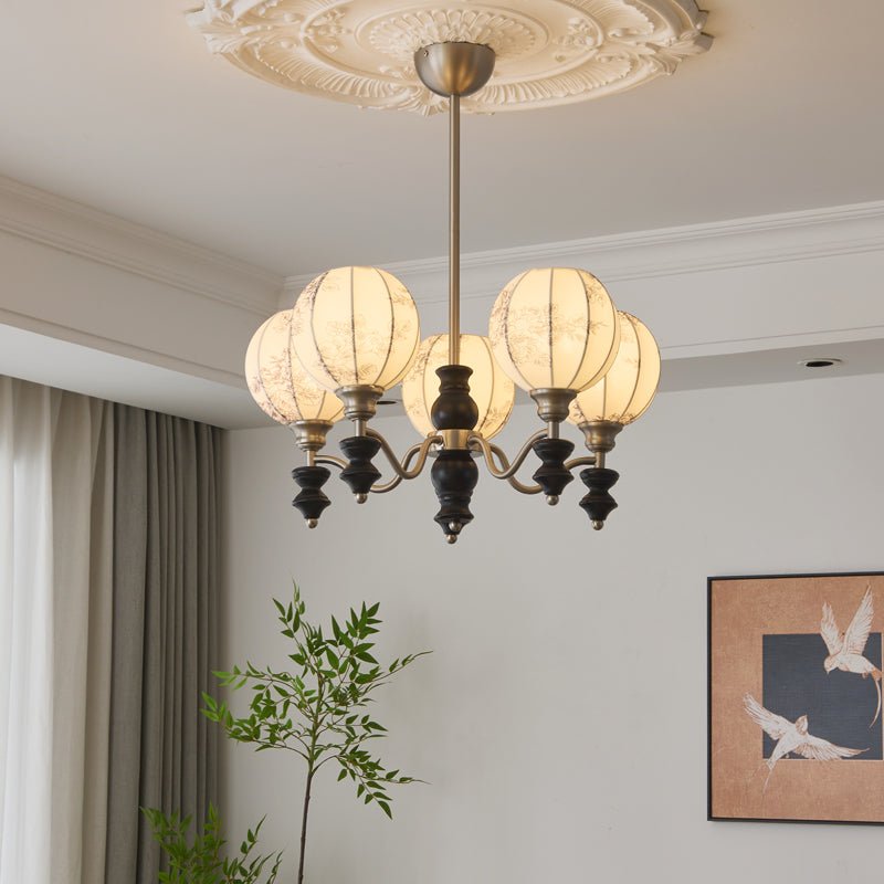 Osilan Traditional Elegance Vintage Wood Chandelier - Letslighting