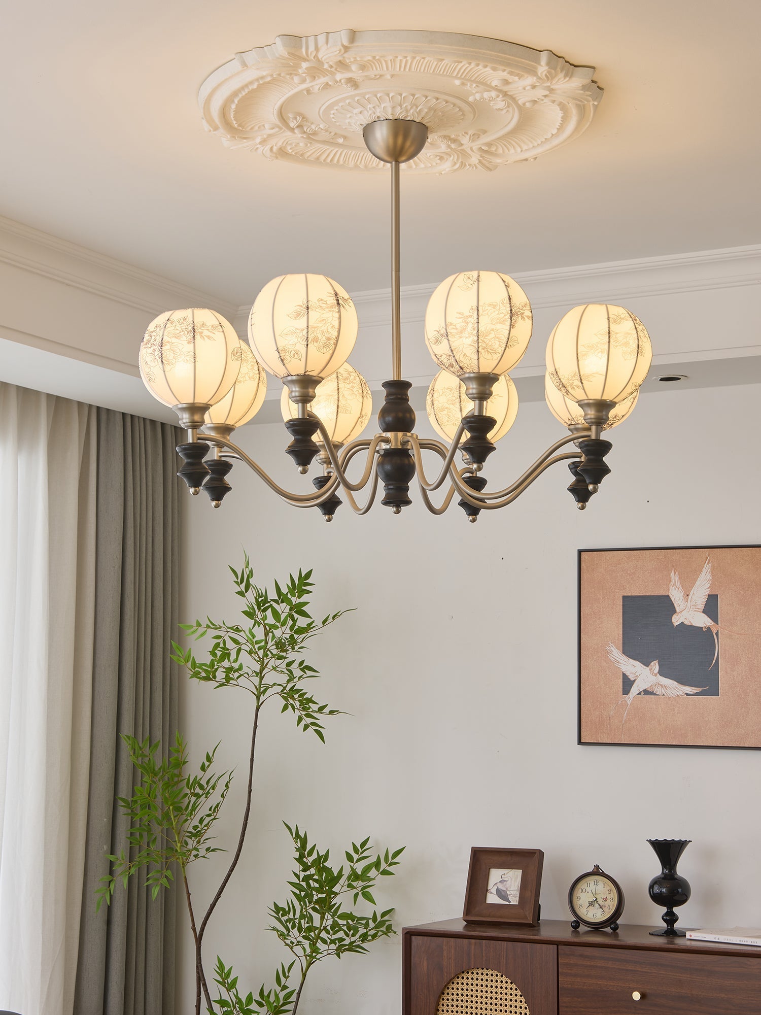 Osilan Traditional Elegance Vintage Wood Chandelier - Letslighting