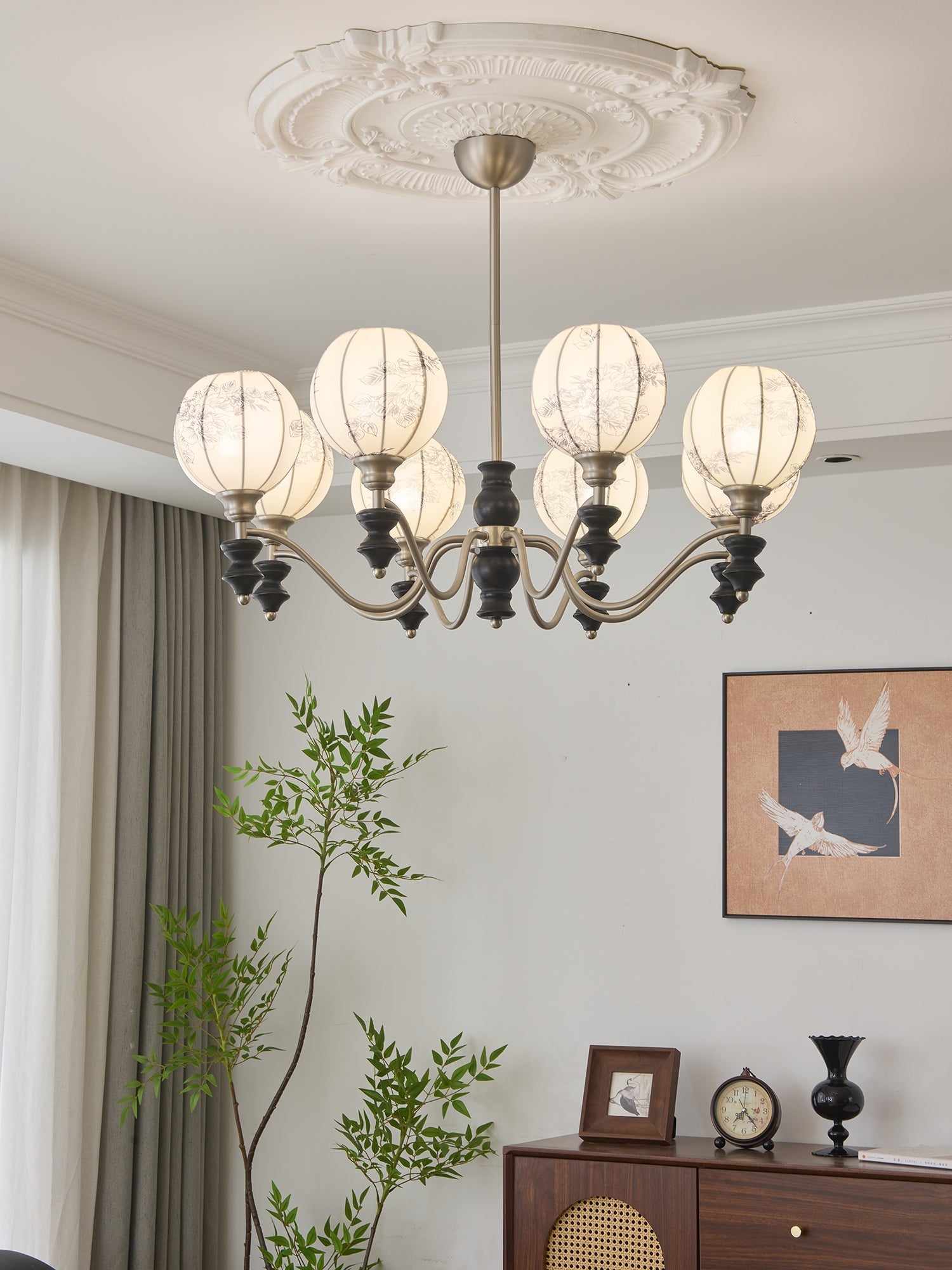 Osilan Traditional Elegance Vintage Wood Chandelier - Letslighting