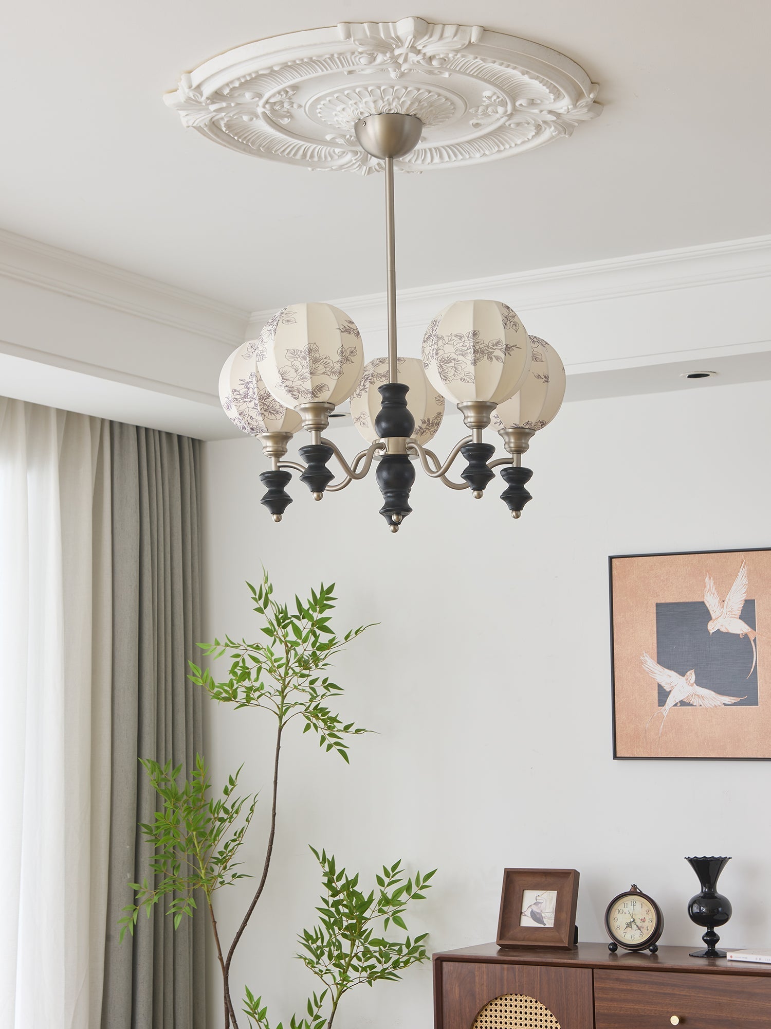 Osilan Traditional Elegance Vintage Wood Chandelier - Letslighting
