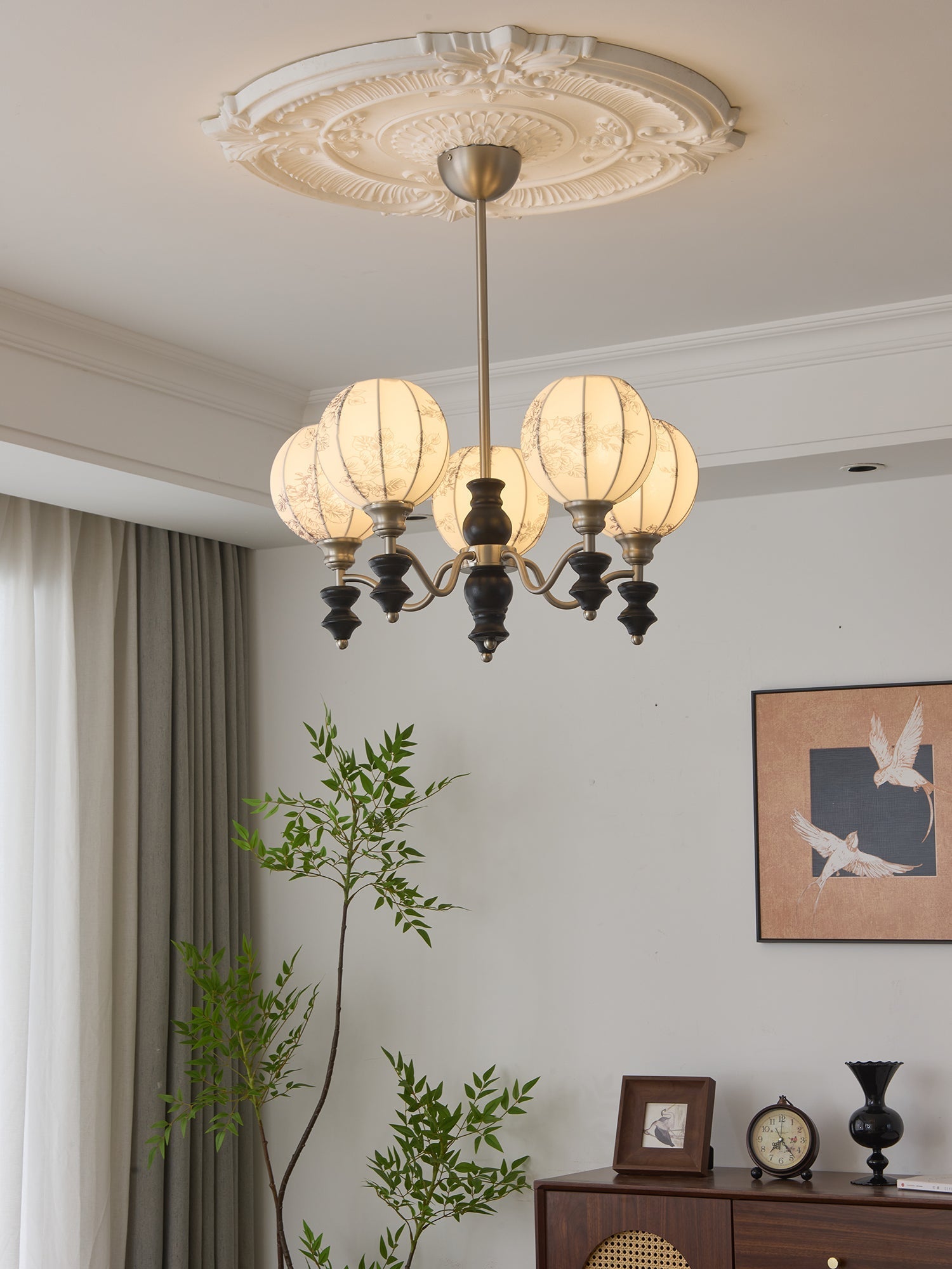 Osilan Traditional Elegance Vintage Wood Chandelier - Letslighting
