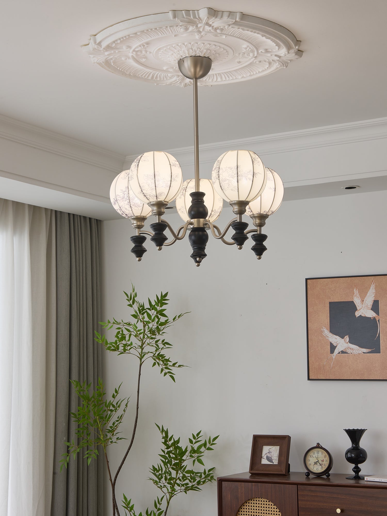 Osilan Traditional Elegance Vintage Wood Chandelier - Letslighting