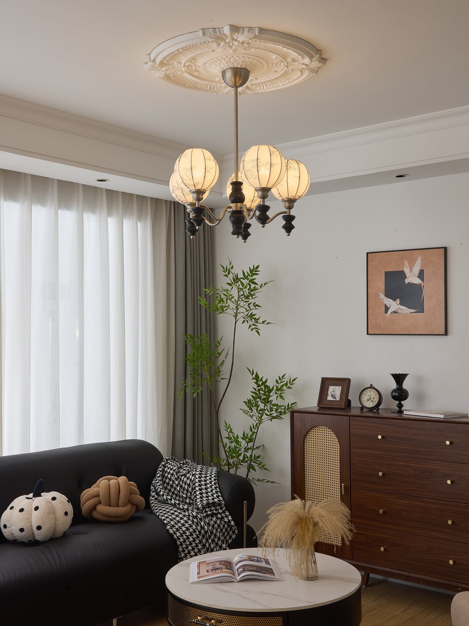 Osilan Traditional Elegance Vintage Wood Chandelier - Letslighting