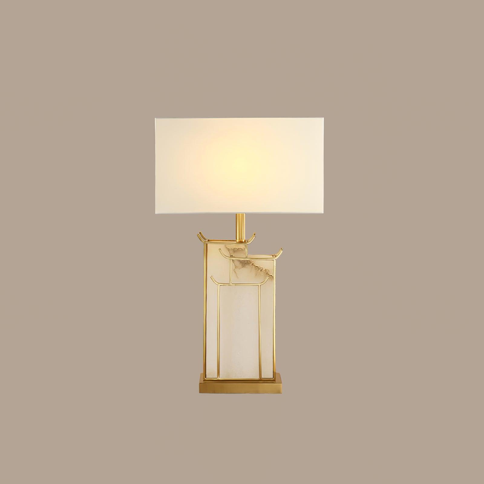 Nysilor Rectangular Glass Table Lamp - Letslighting