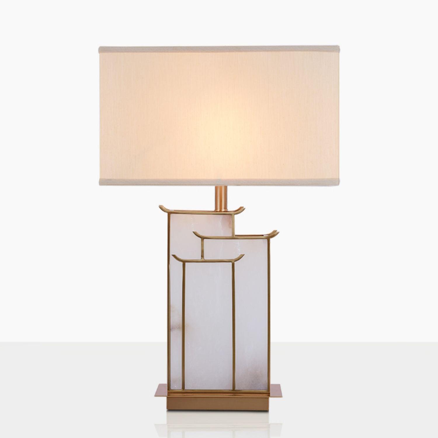 Nysilor Rectangular Glass Table Lamp - Letslighting