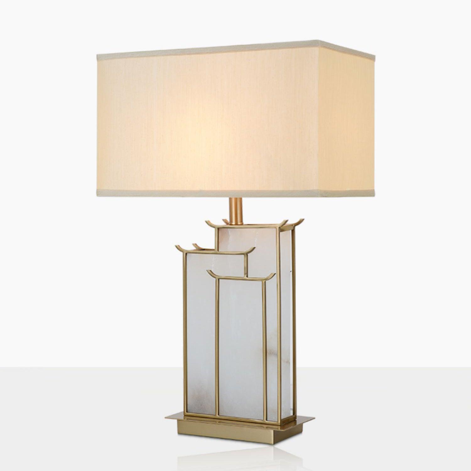 Nysilor Rectangular Glass Table Lamp - Letslighting