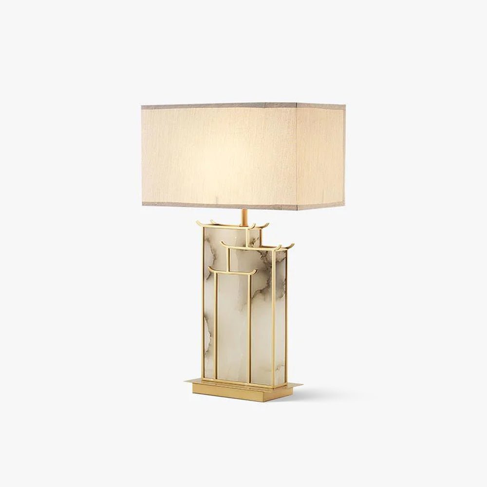 Nysilor Rectangular Glass Table Lamp - Letslighting