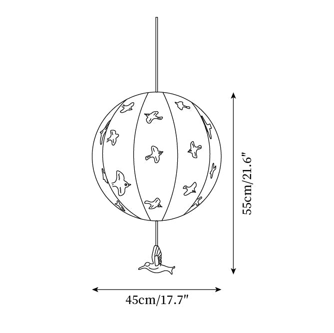 Jupiter Pendant Lamp Bird Sphere - Letslighting
