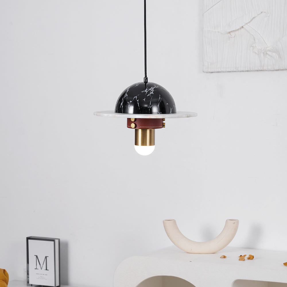 Jutta Pendant Lamp Marble Leather Fusion - Letslighting